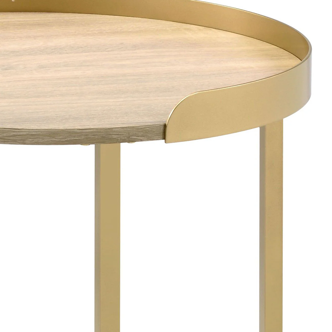 Mithea - End Table - Oak / Gold - Image 5