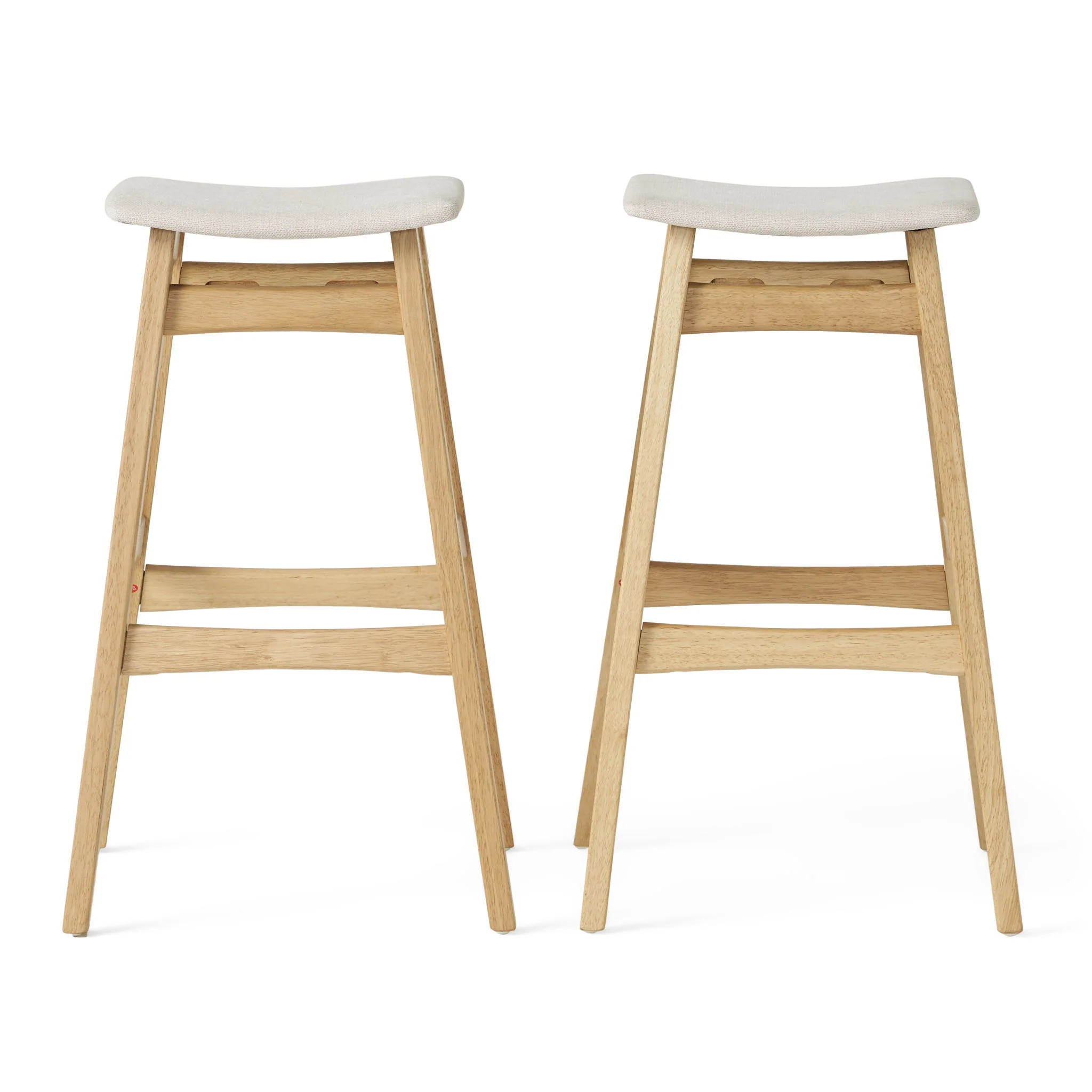 Modern Bar Stool Set With Upholstered Seating - Image 11