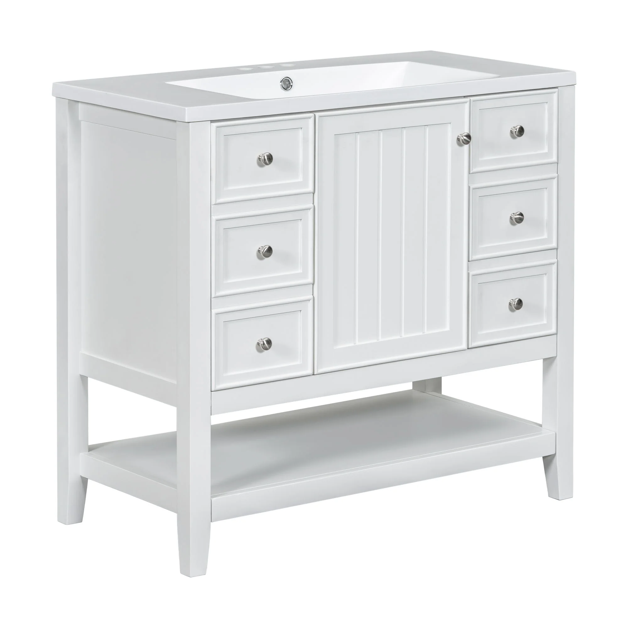 Modern Bathroom Vanity With Sink - Image 2