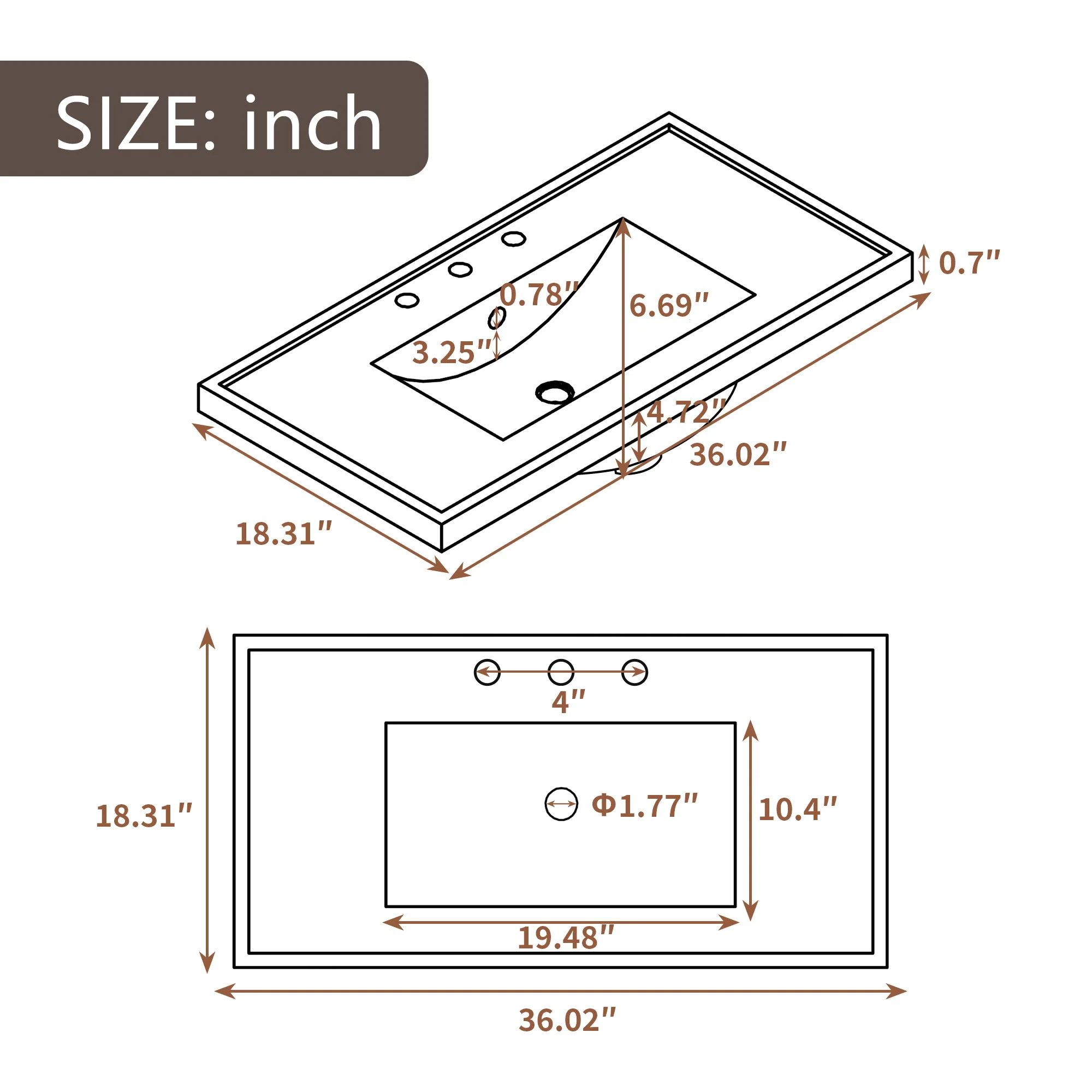 Modern Bathroom Vanity With Sink - Image 28