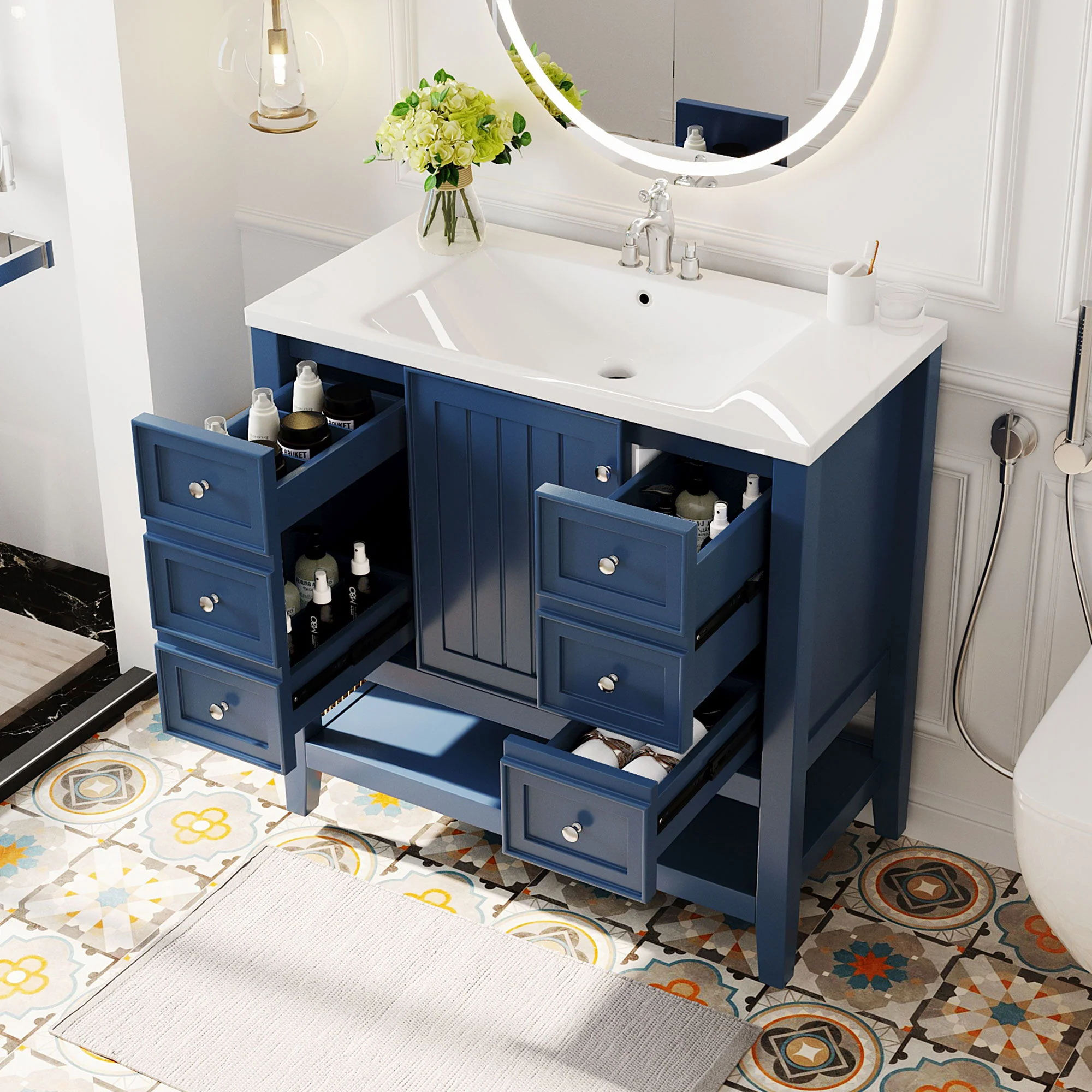Modern Bathroom Vanity With Sink - Image 29