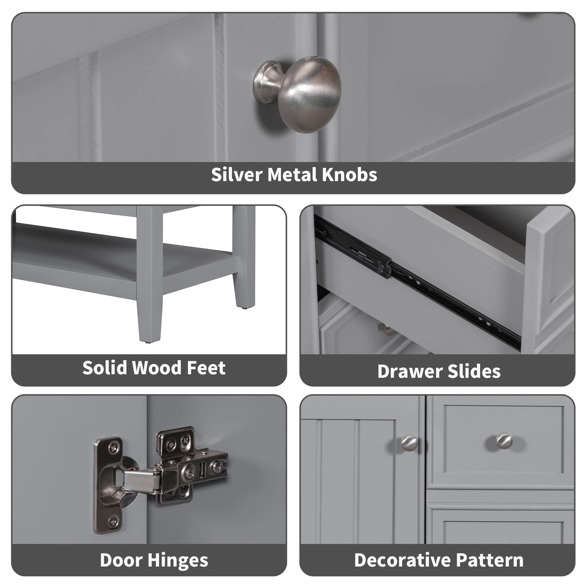 Modern Bathroom Vanity With Sink - Image 35