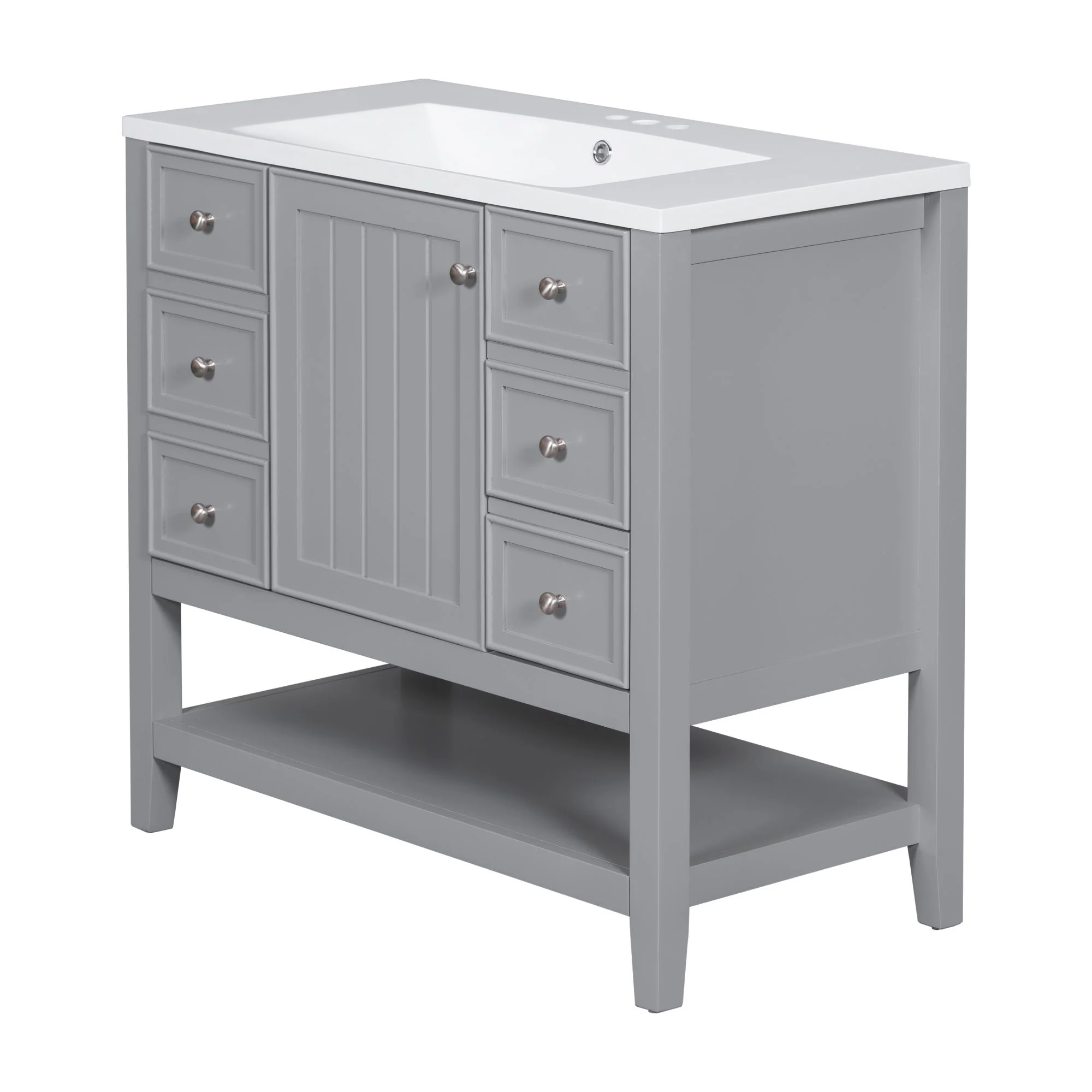 Modern Bathroom Vanity With Sink - Image 4