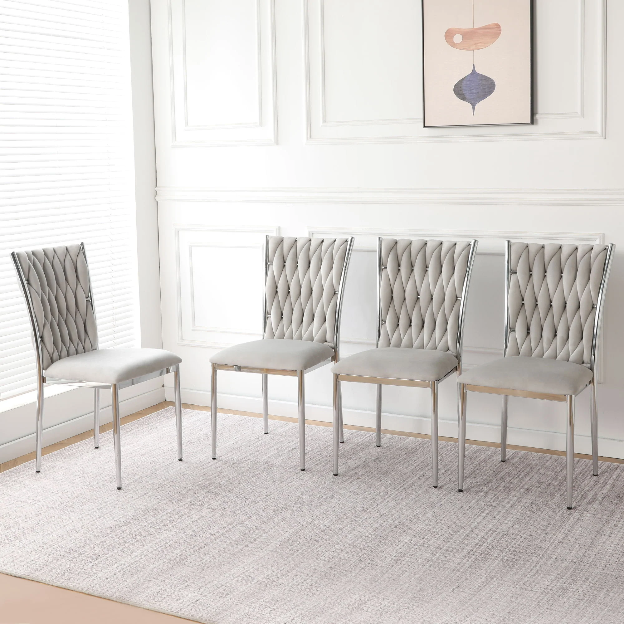 Modern Dining Chair Set For Dining Room - Image 6