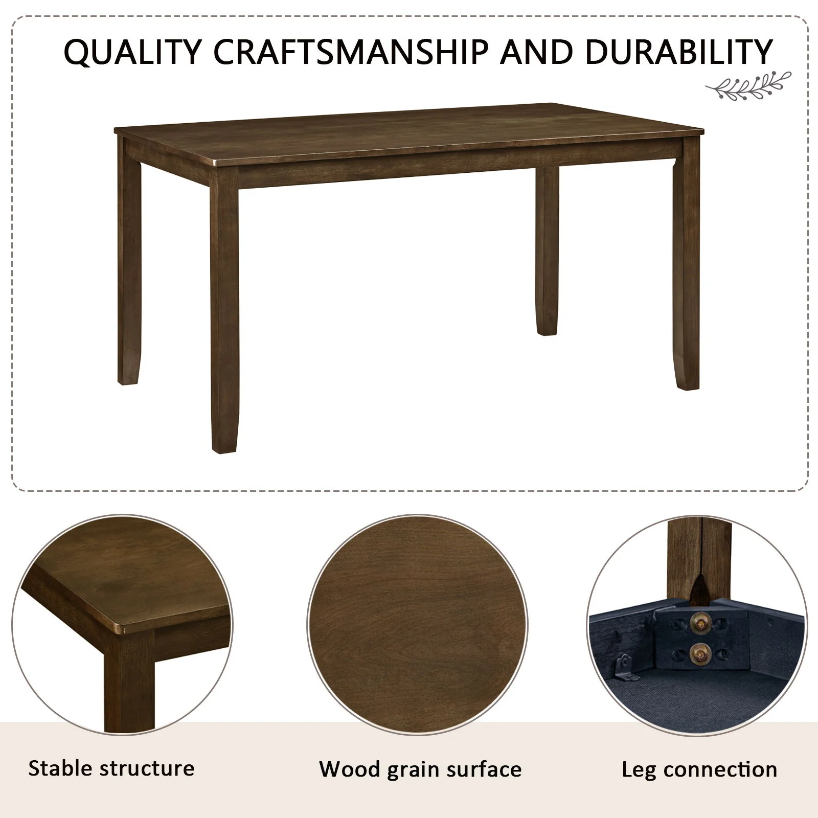 Modern Dining Table Set With Upholstered Chairs - Image 12
