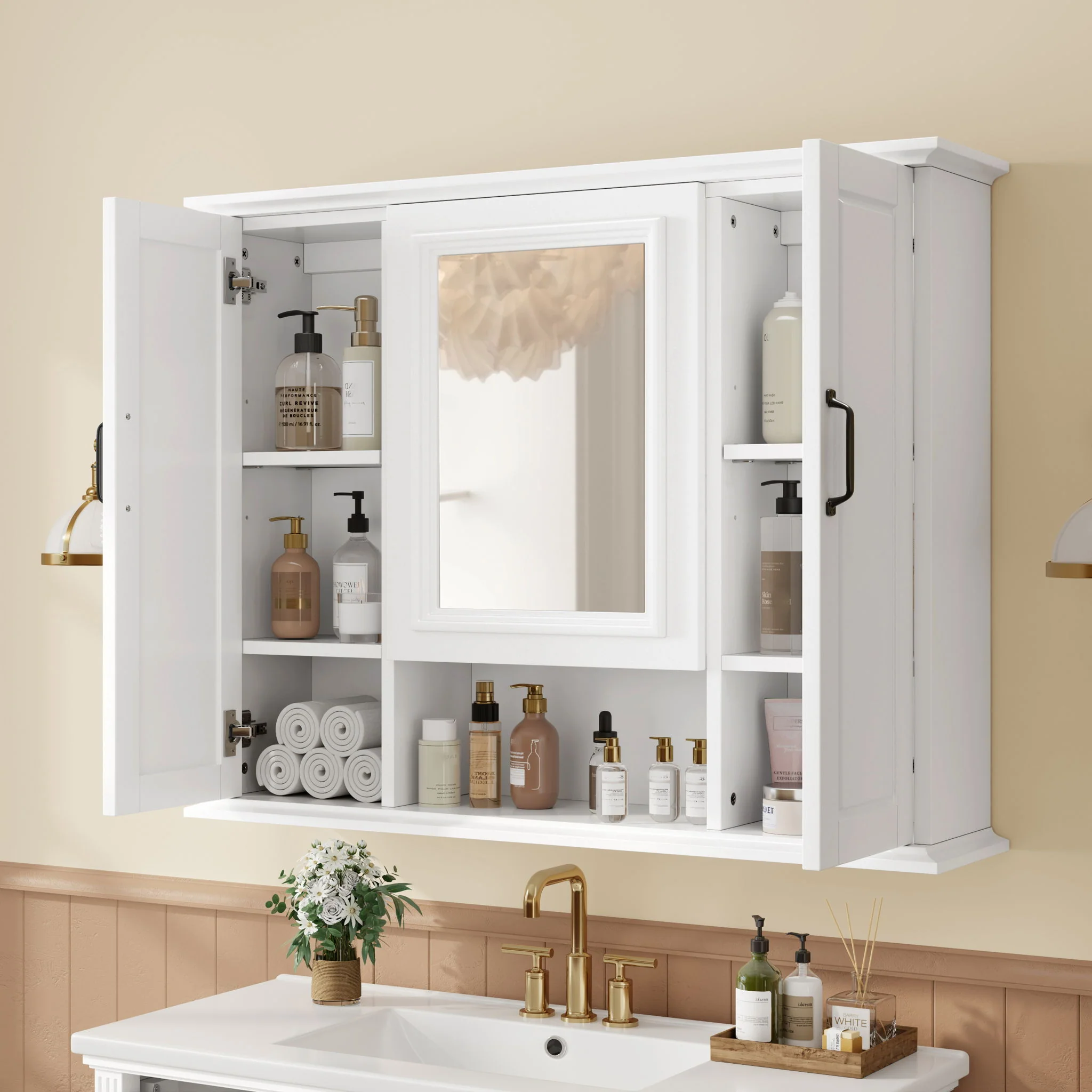 Modern Freestanding Bathroom Vanity With Sink, Cabinet, Soft-Close Drawers, Tip-Out Tray - Image 17