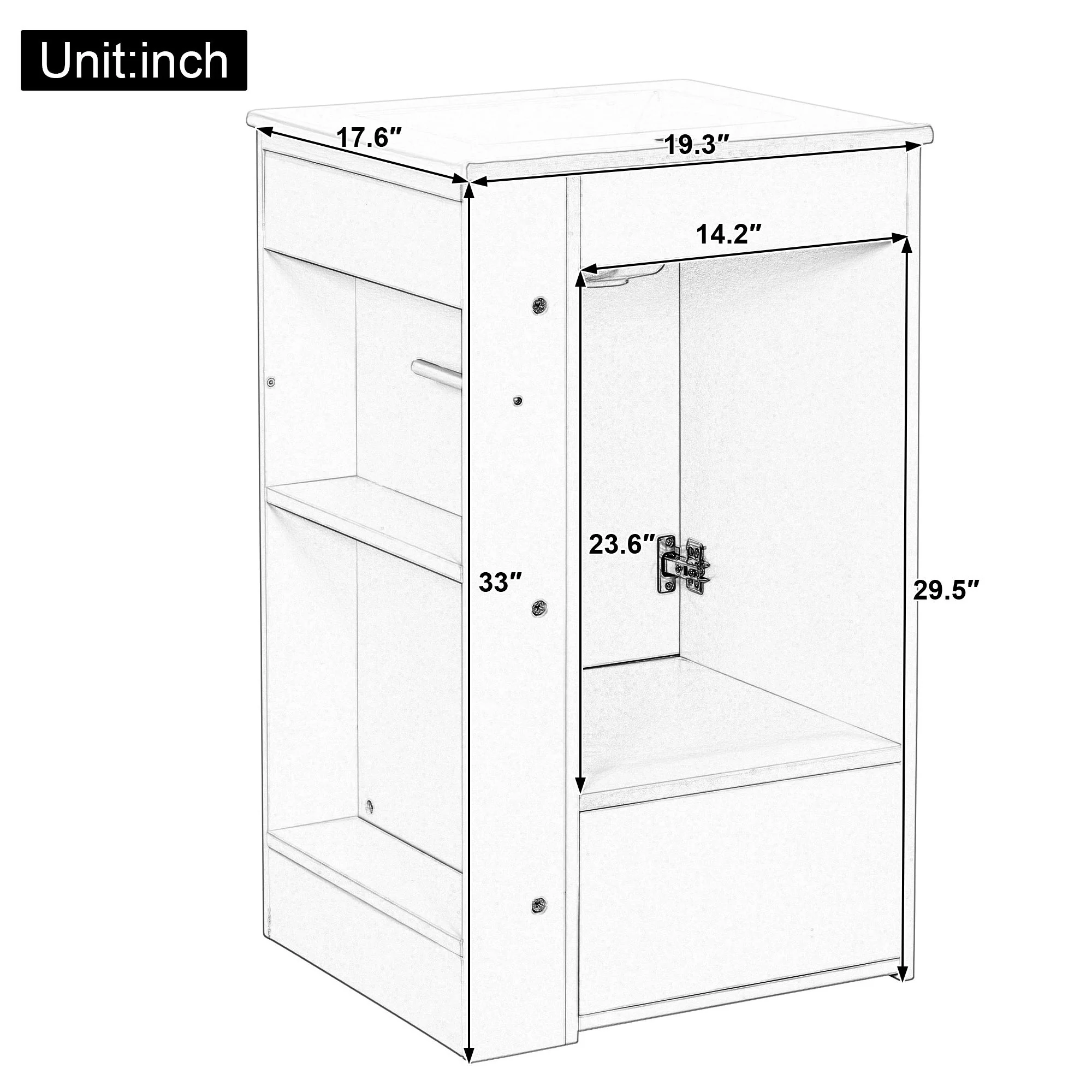 Modern Freestanding Bathroom Vanity With Sink, Soft-Close Drawer, Towel Bar - Image 13