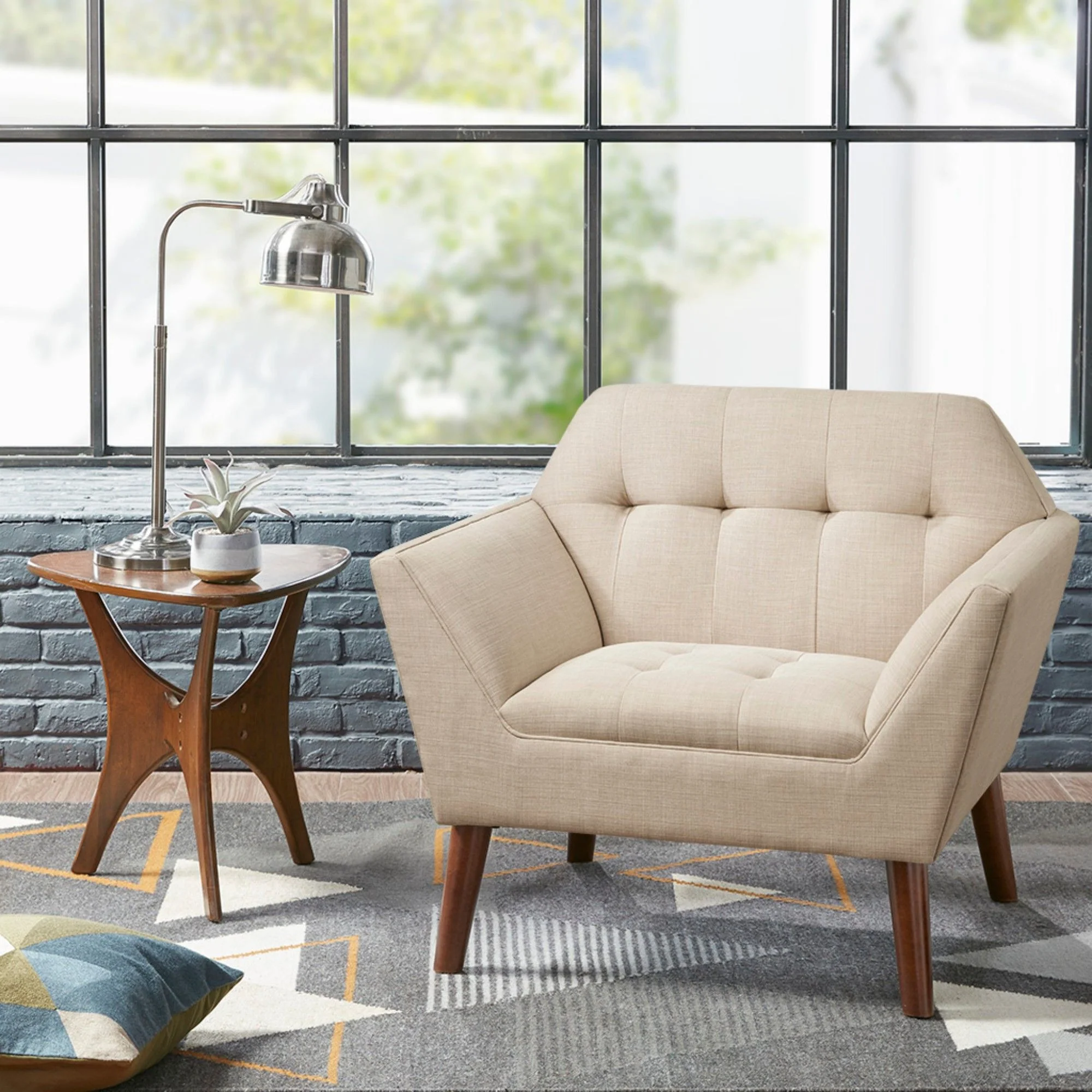 Modern Lounge Chair With Button Tufting - Image 15