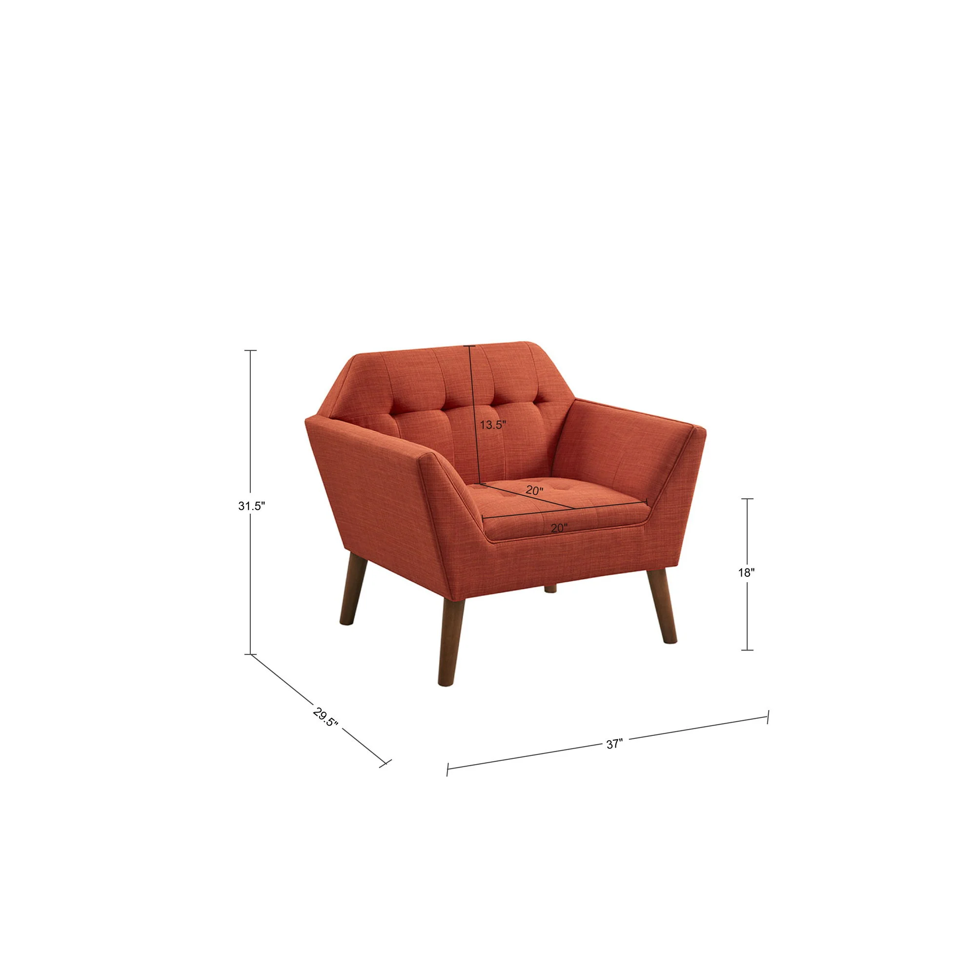 Modern Lounge Chair With Button Tufting - Image 23