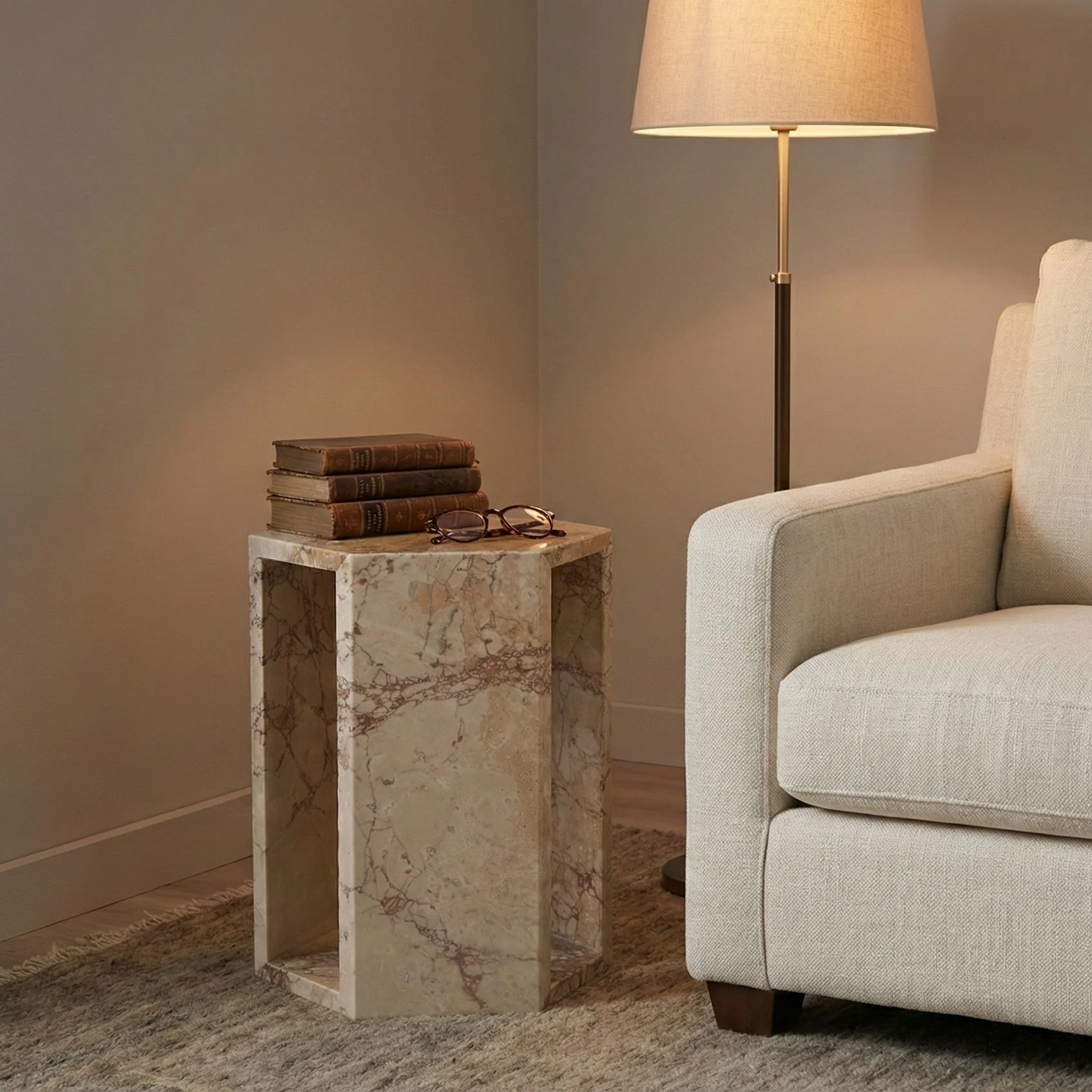 Modern Minimalist Hexagon Side Table - Image 12