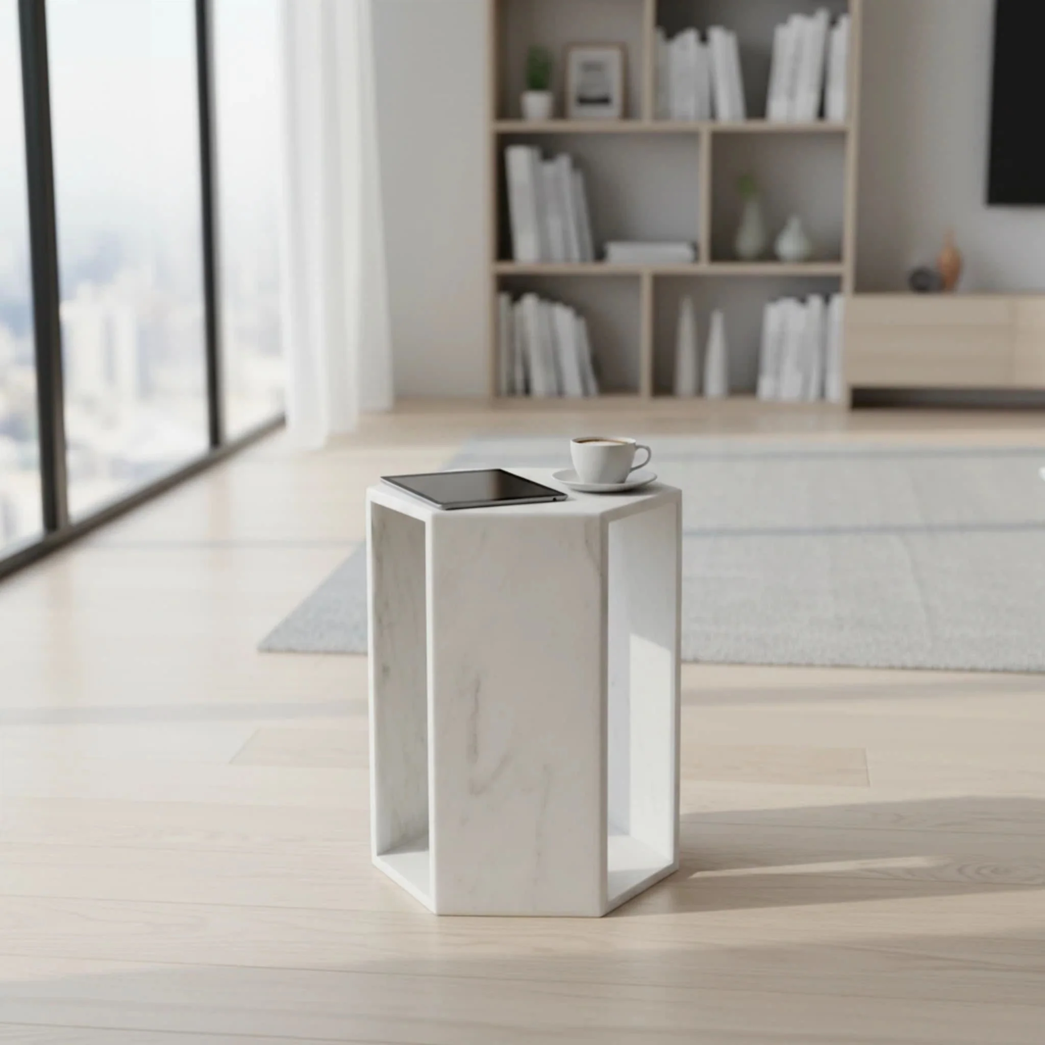 Modern Minimalist Hexagon Side Table - Image 24