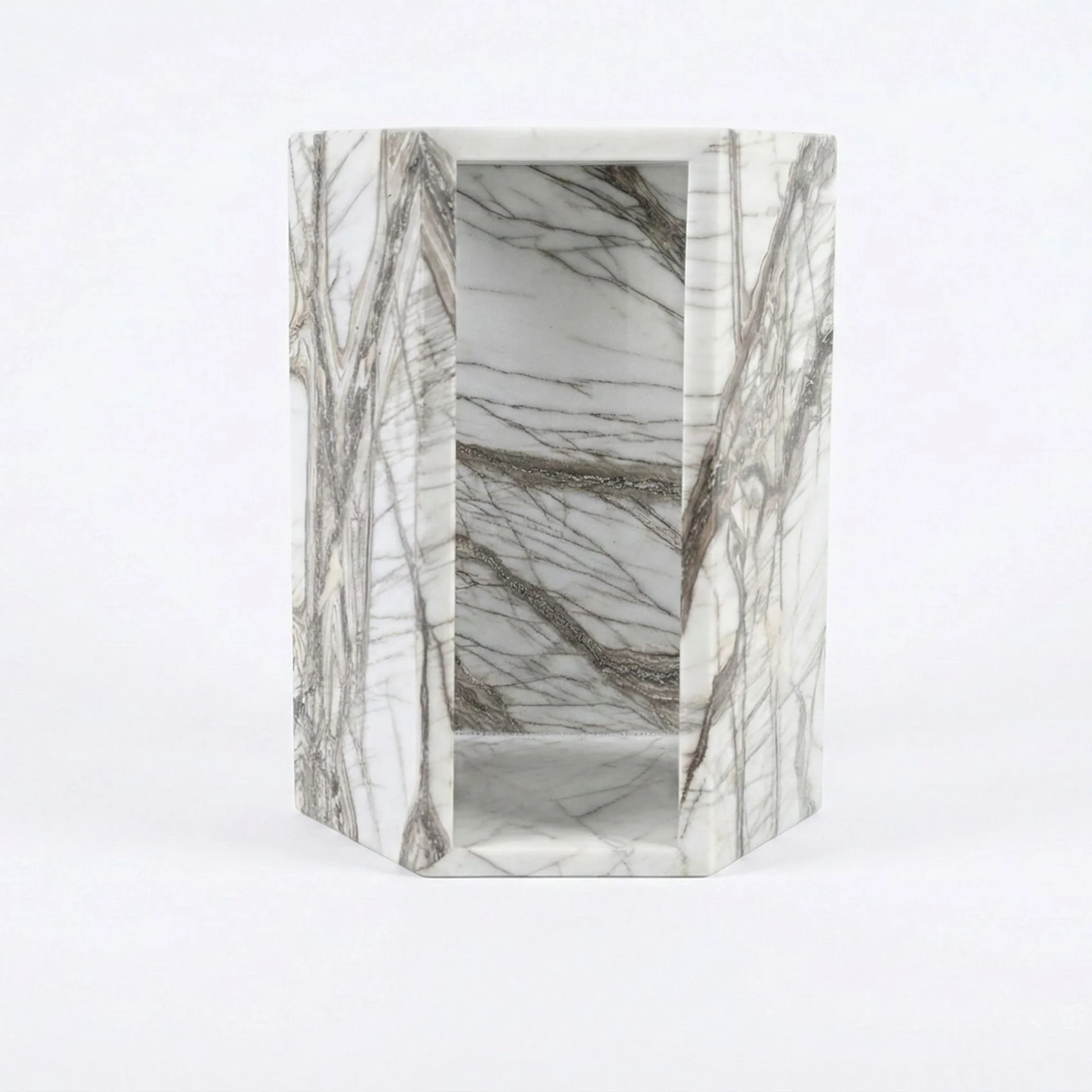 Modern Minimalist Hexagon Side Table - Image 36