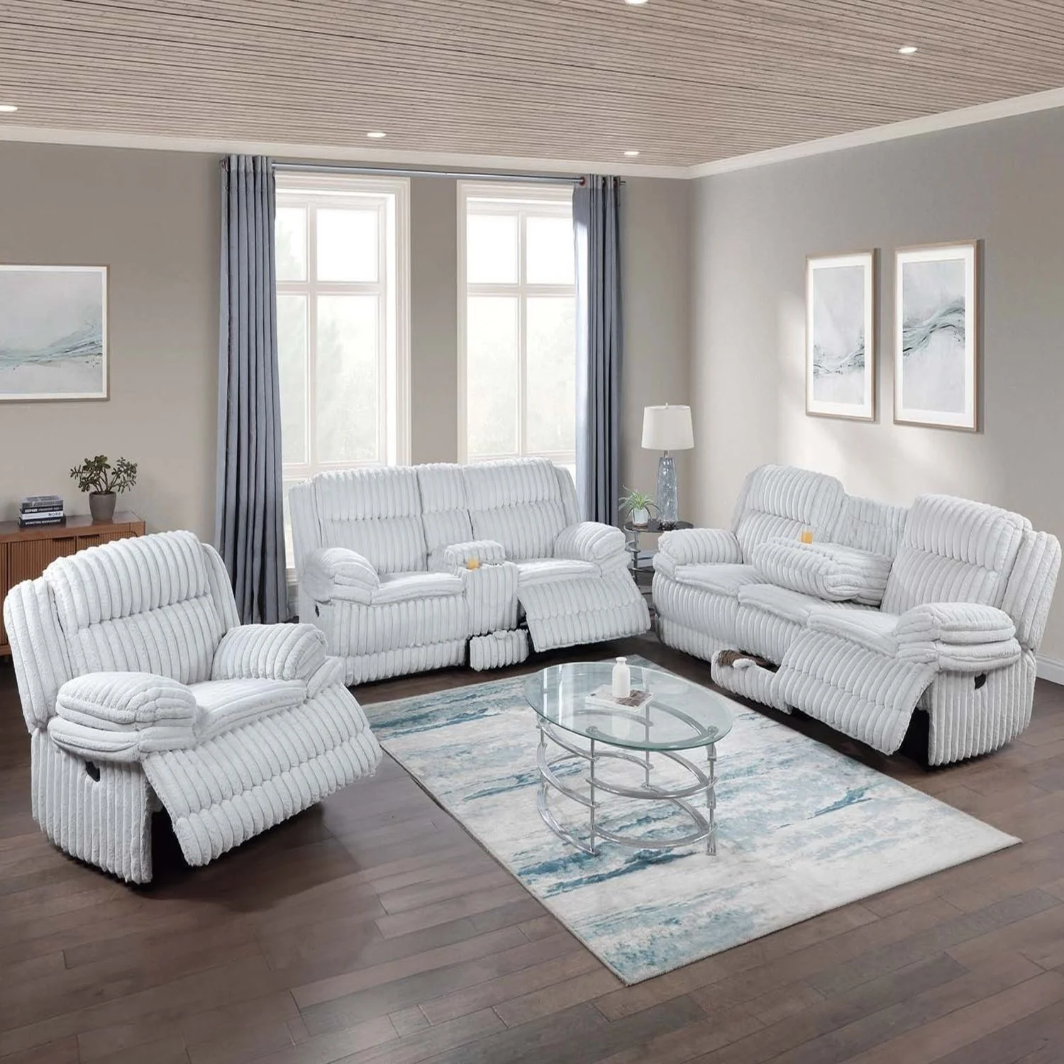 Modern Motion Sofa Set - Image 24