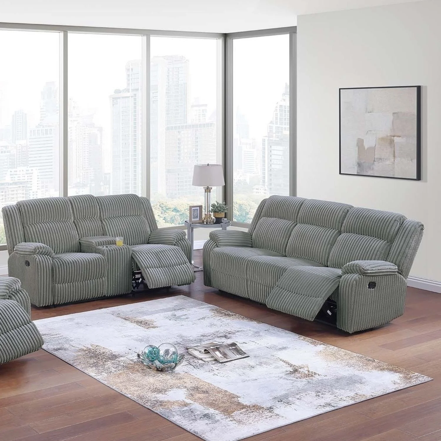 Modern Motion Sofa Set - Image 29