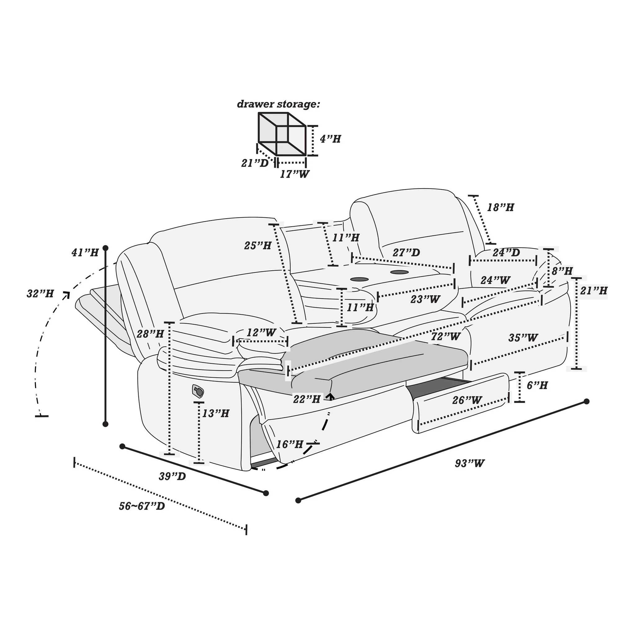 Modern Motion Sofa Set - Image 36
