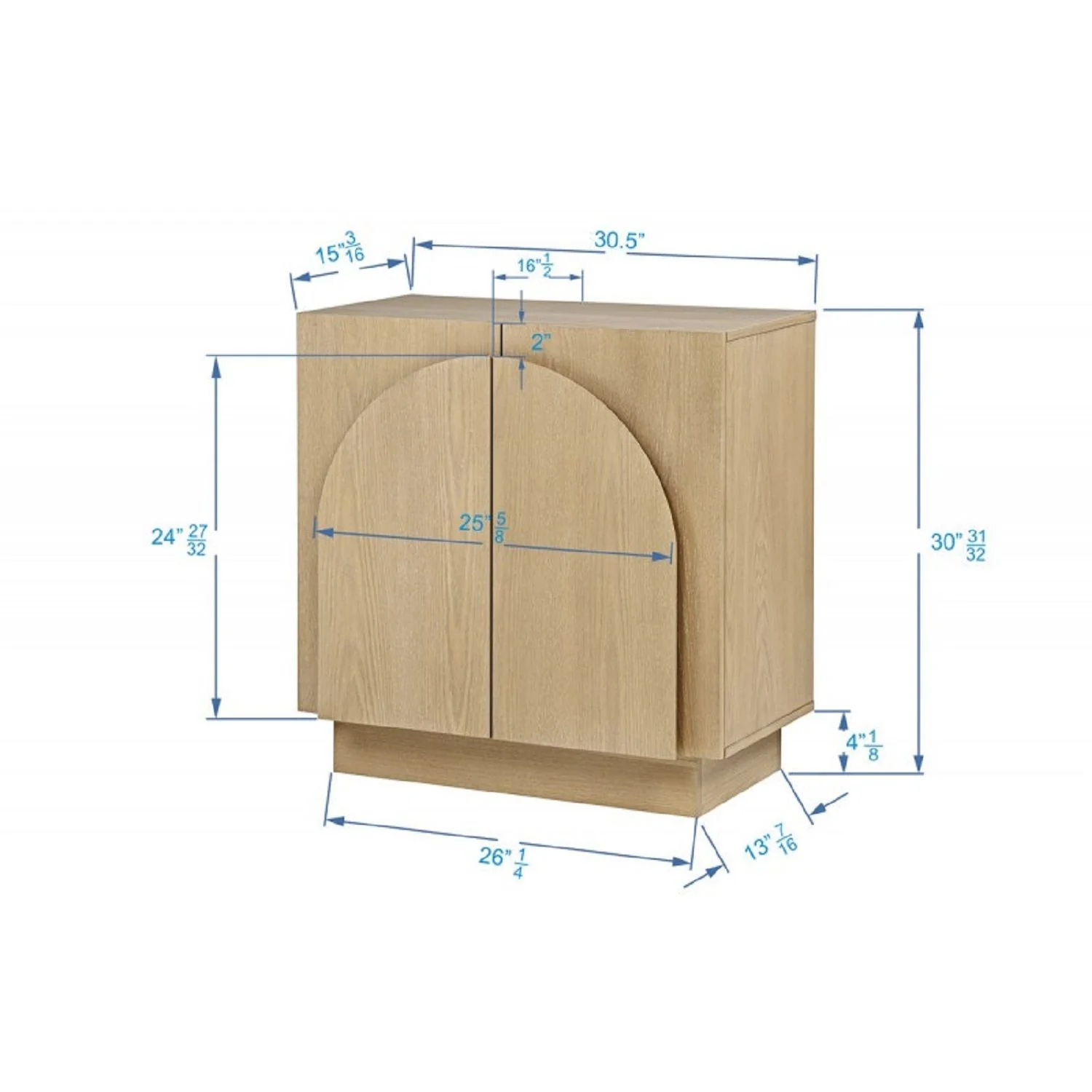 Modern Sideboard Buffet With Arched Cabinet Doors - Image 19