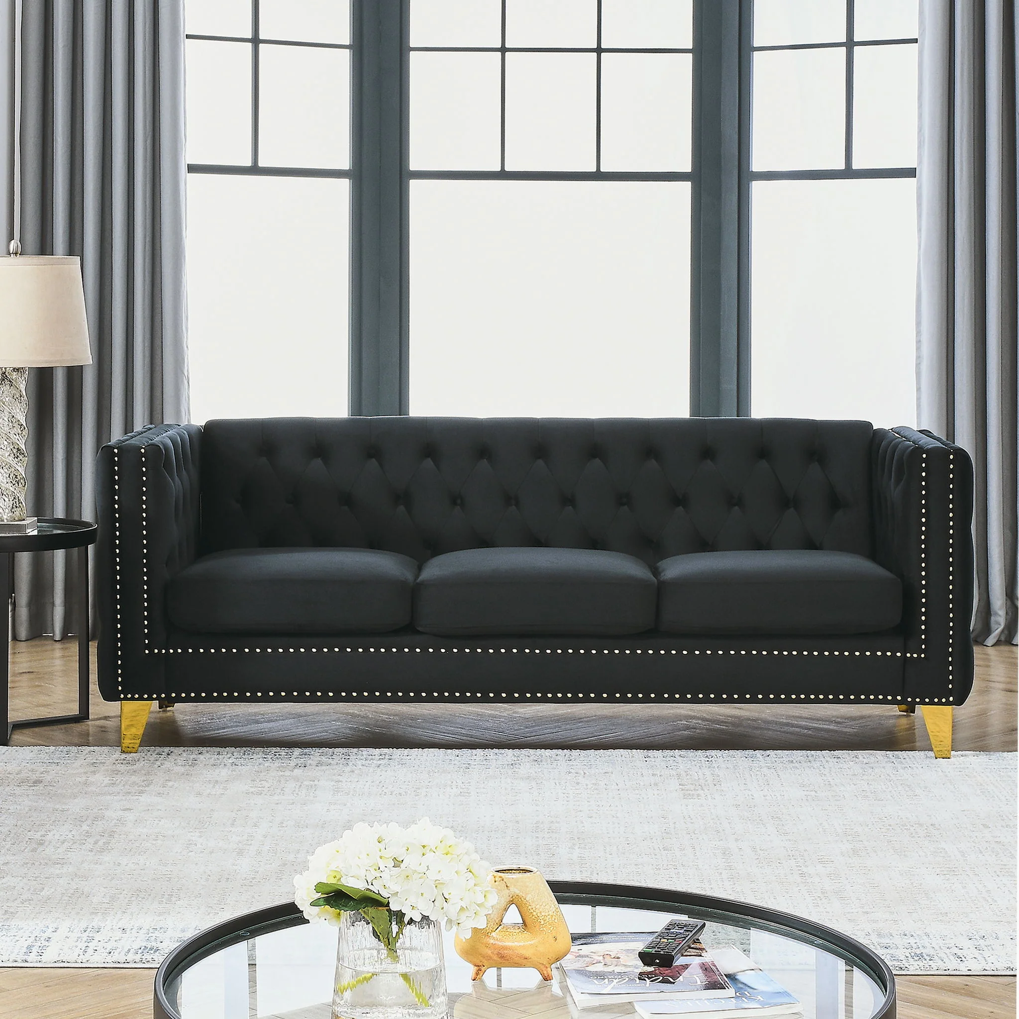 Modern Sofa With Button Tufting, Upholstered Couch For Living Room - Image 24