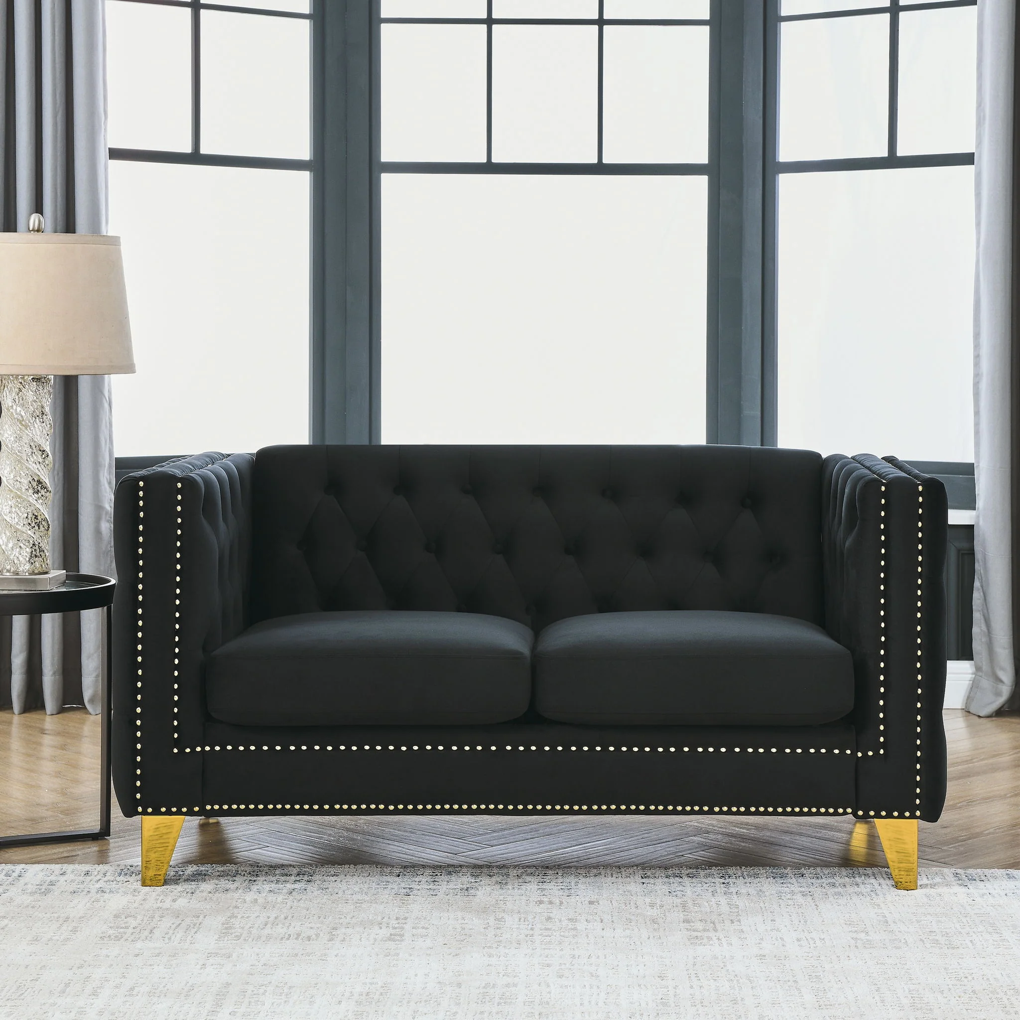 Modern Sofa With Button Tufting, Upholstered Couch For Living Room - Image 29