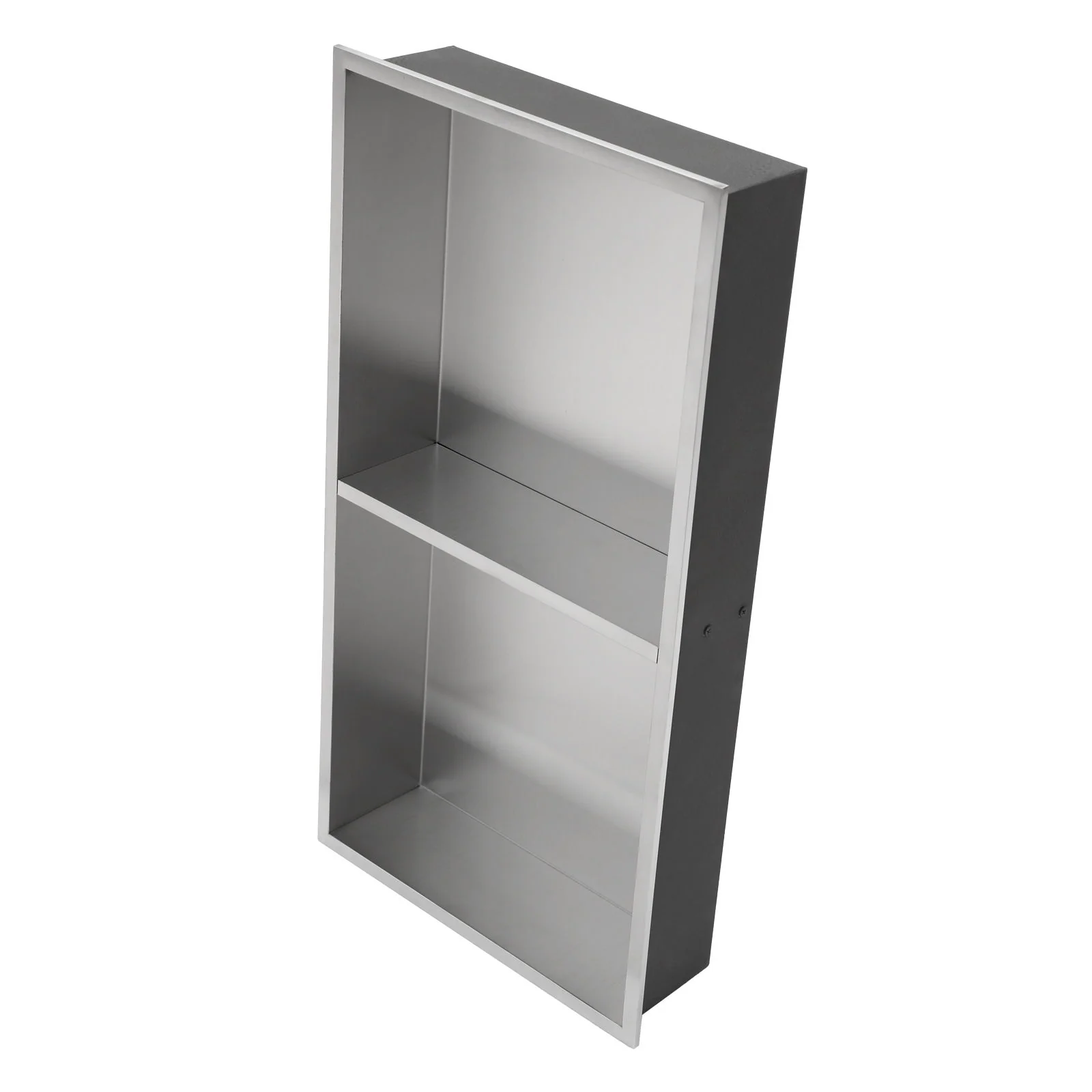 Modern Stainless Steel Shower Niche Double Shelf For Bathroom - Image 5