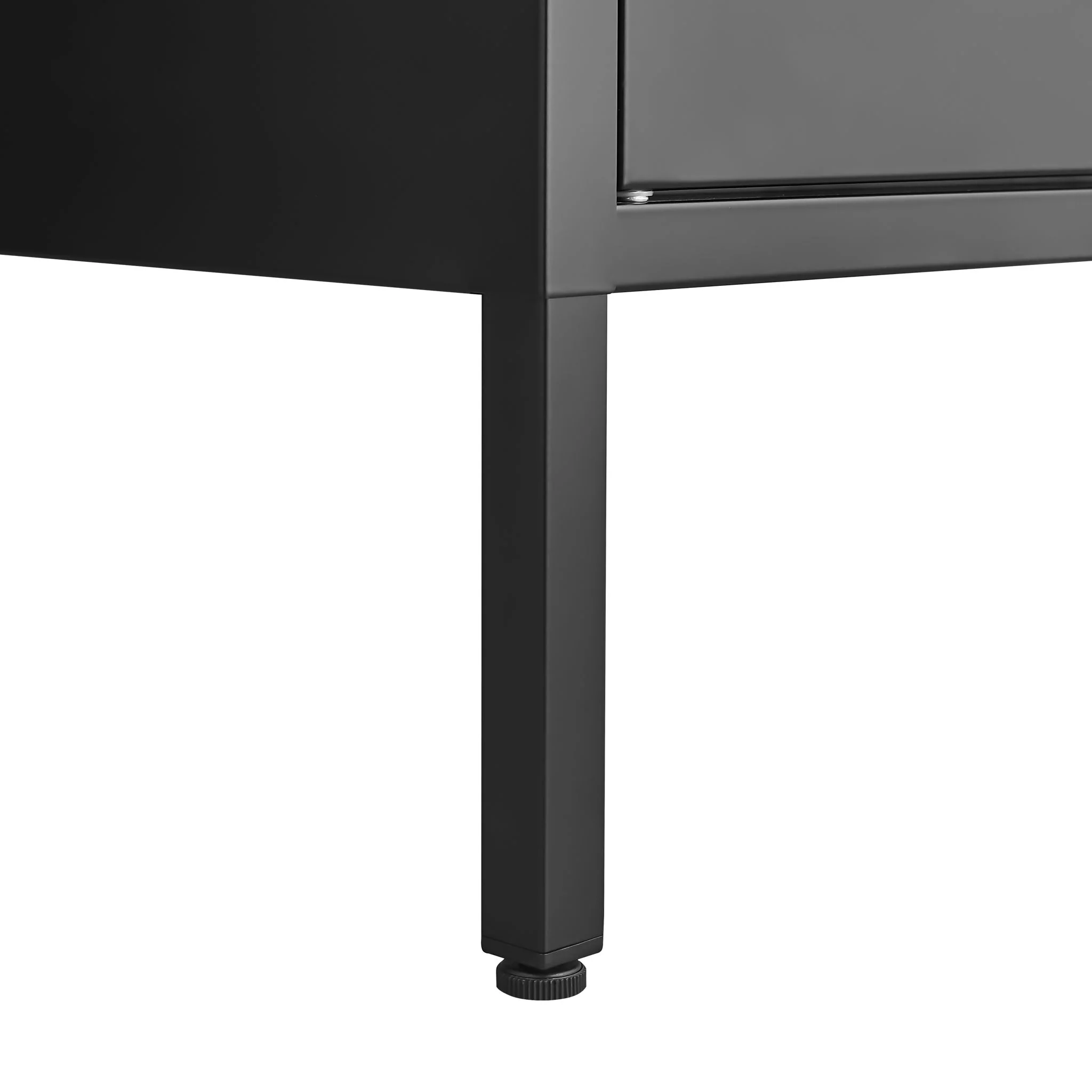 Modern Storage Cabinet With Adjustable Shelves, Magnetic Door Stopper - Image 14