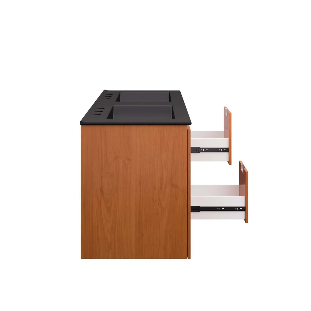 Modern Wall-Mount Bathroom Vanity with Sink — Single and Double Configurations - Image 101