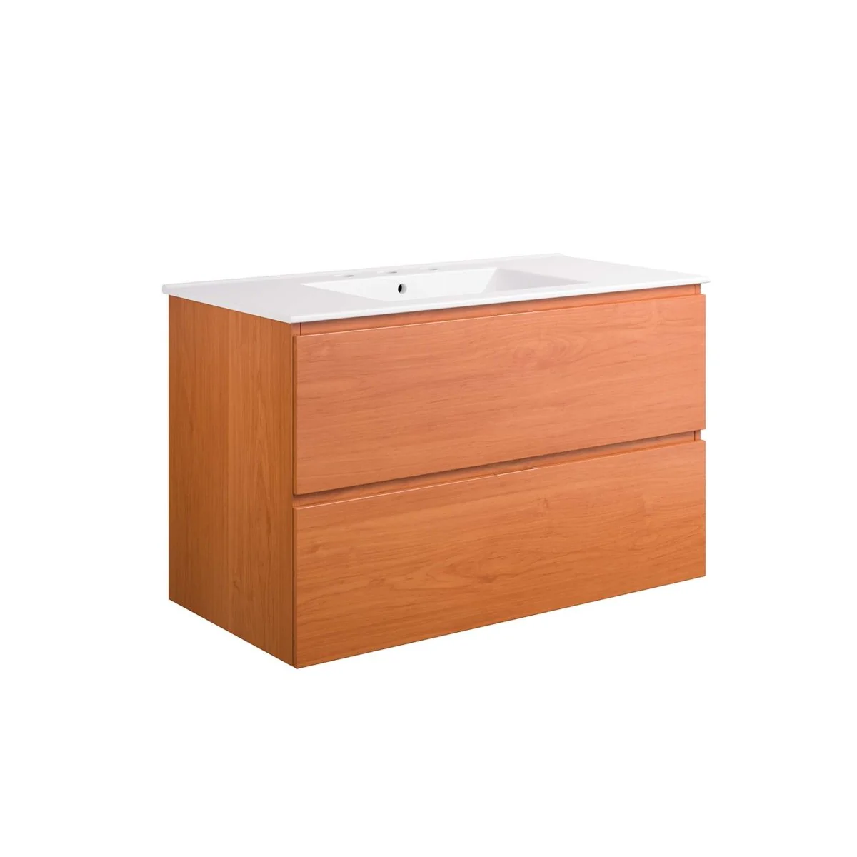 Modern Wall-Mount Bathroom Vanity with Sink — Single and Double Configurations - Image 46