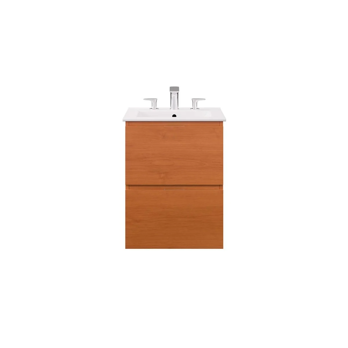 Modern Wall-Mount Bathroom Vanity with Sink — Single and Double Configurations - Image 5