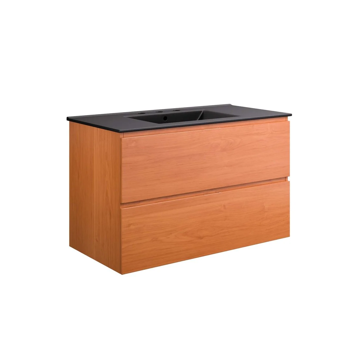 Modern Wall-Mount Bathroom Vanity with Sink — Single and Double Configurations - Image 55