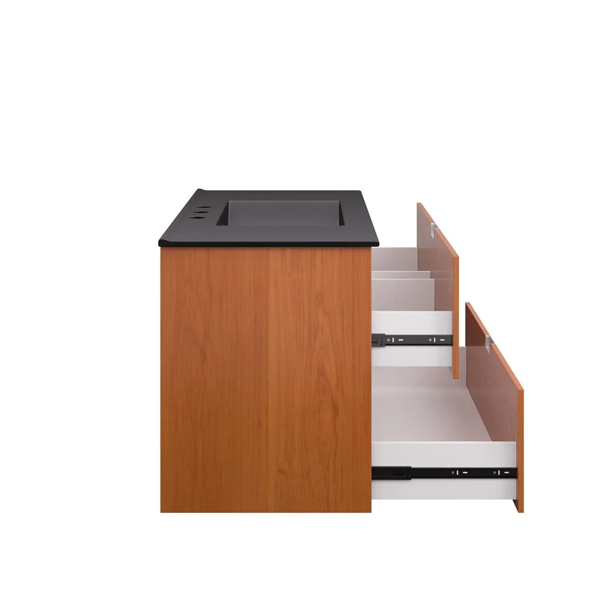 Modern Wall-Mount Bathroom Vanity with Sink — Single and Double Configurations - Image 61