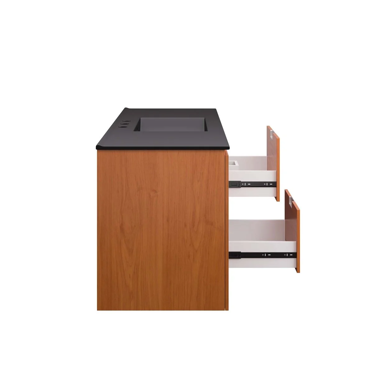 Modern Wall-Mount Bathroom Vanity with Sink — Single and Double Configurations - Image 71