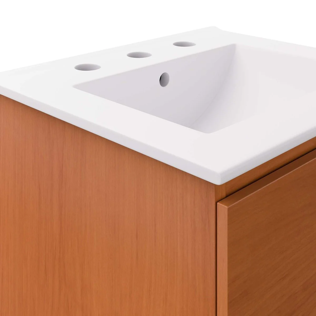 Modern Wall-Mount Bathroom Vanity with Sink — Single and Double Configurations - Image 8