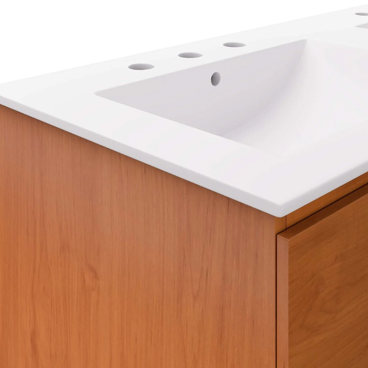 Modern Wall-Mount Bathroom Vanity with Sink — Single and Double Configurations - Image 92