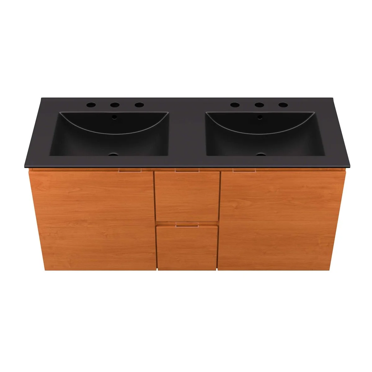 Modern Wall-Mount Bathroom Vanity with Sink — Single and Double Configurations - Image 99
