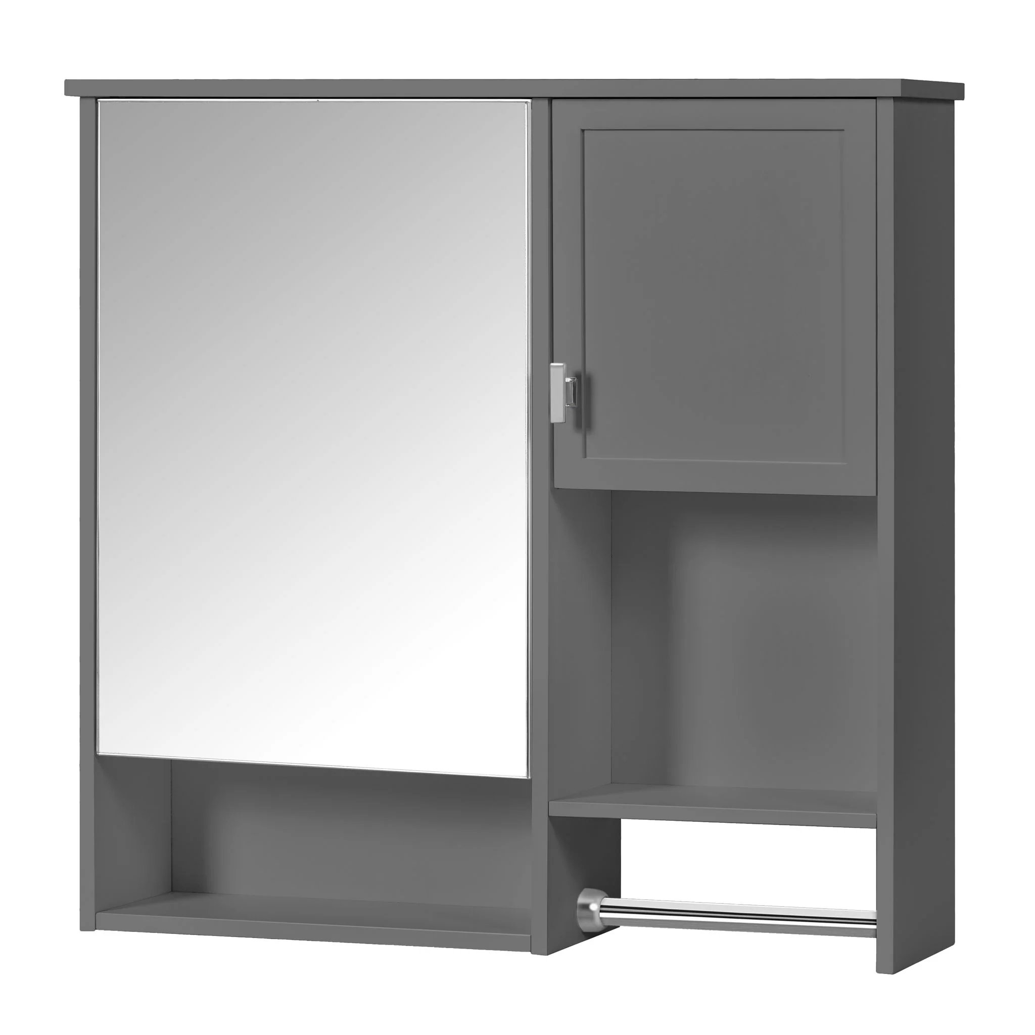 Modern Wall Mounted Bathroom Medicine Cabinet, Bathroom Wall Storage Cabinet With Mirror - Image 3
