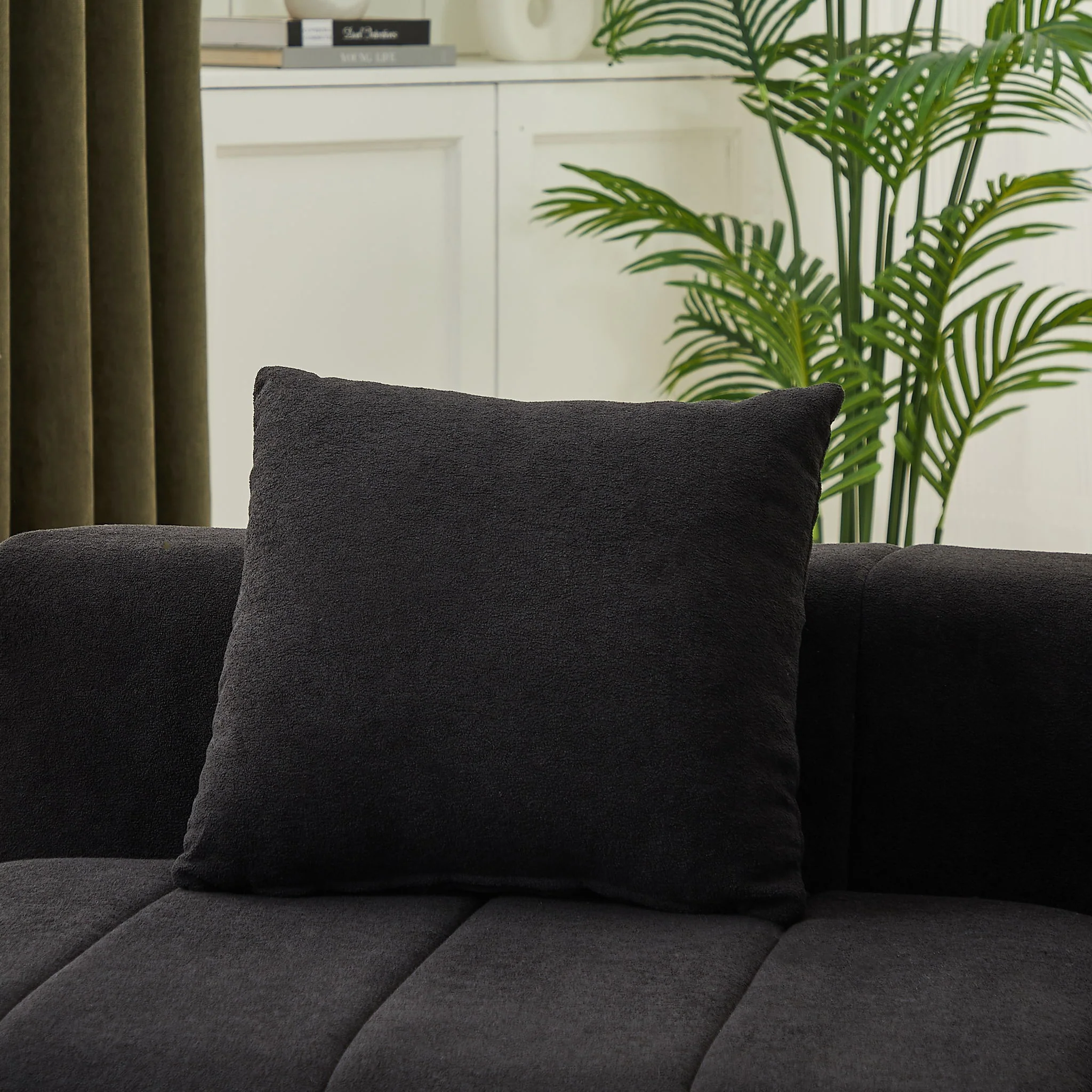 Modular Sectional Sofa With 2 Pillows, Symmetrical Design - Image 5
