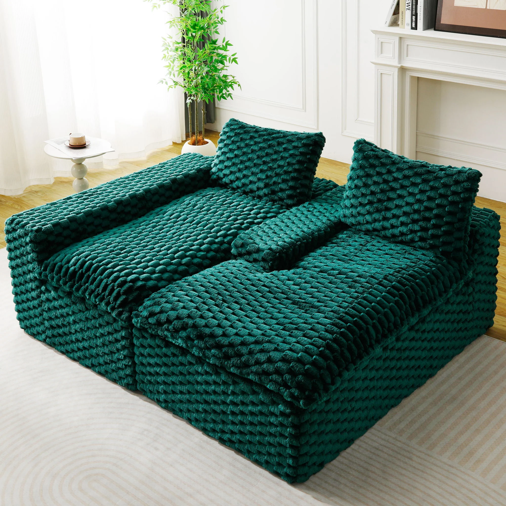 Modular Sofa, Convertible Twin Seat With Chaise Lounge - Image 27
