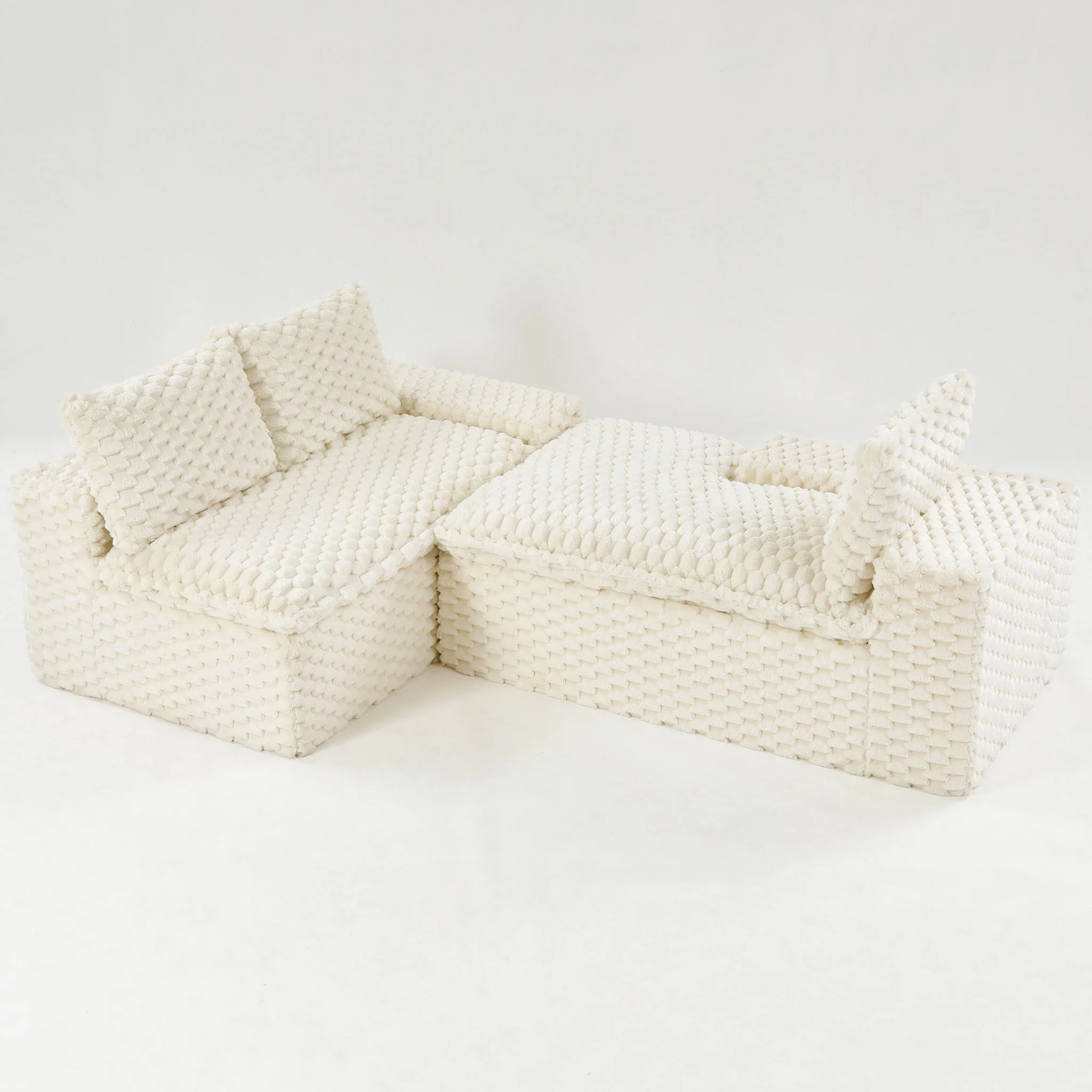 Modular Sofa, Convertible Twin Seat With Chaise Lounge - Image 3