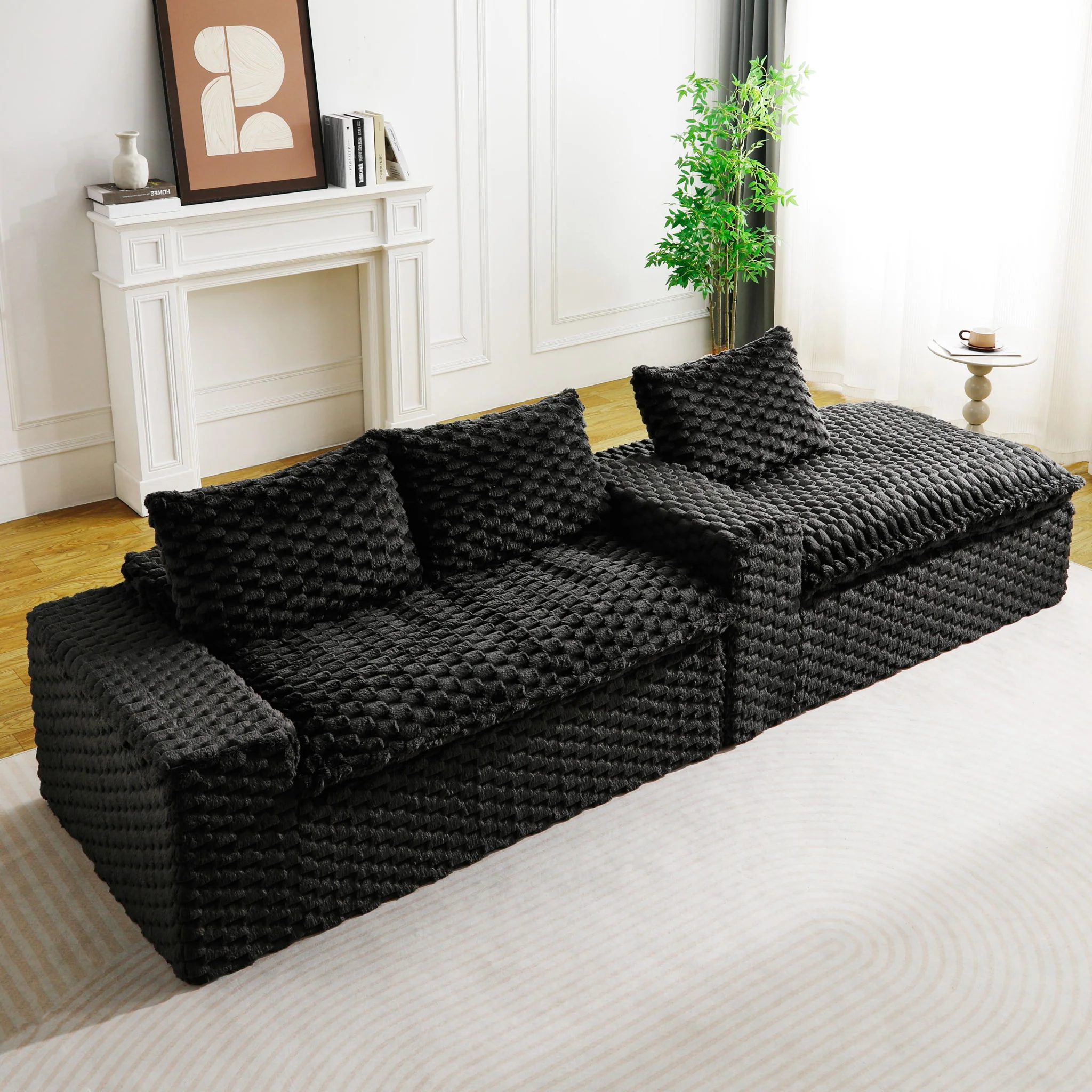 Modular Sofa, Convertible Twin Seat With Chaise Lounge - Image 44