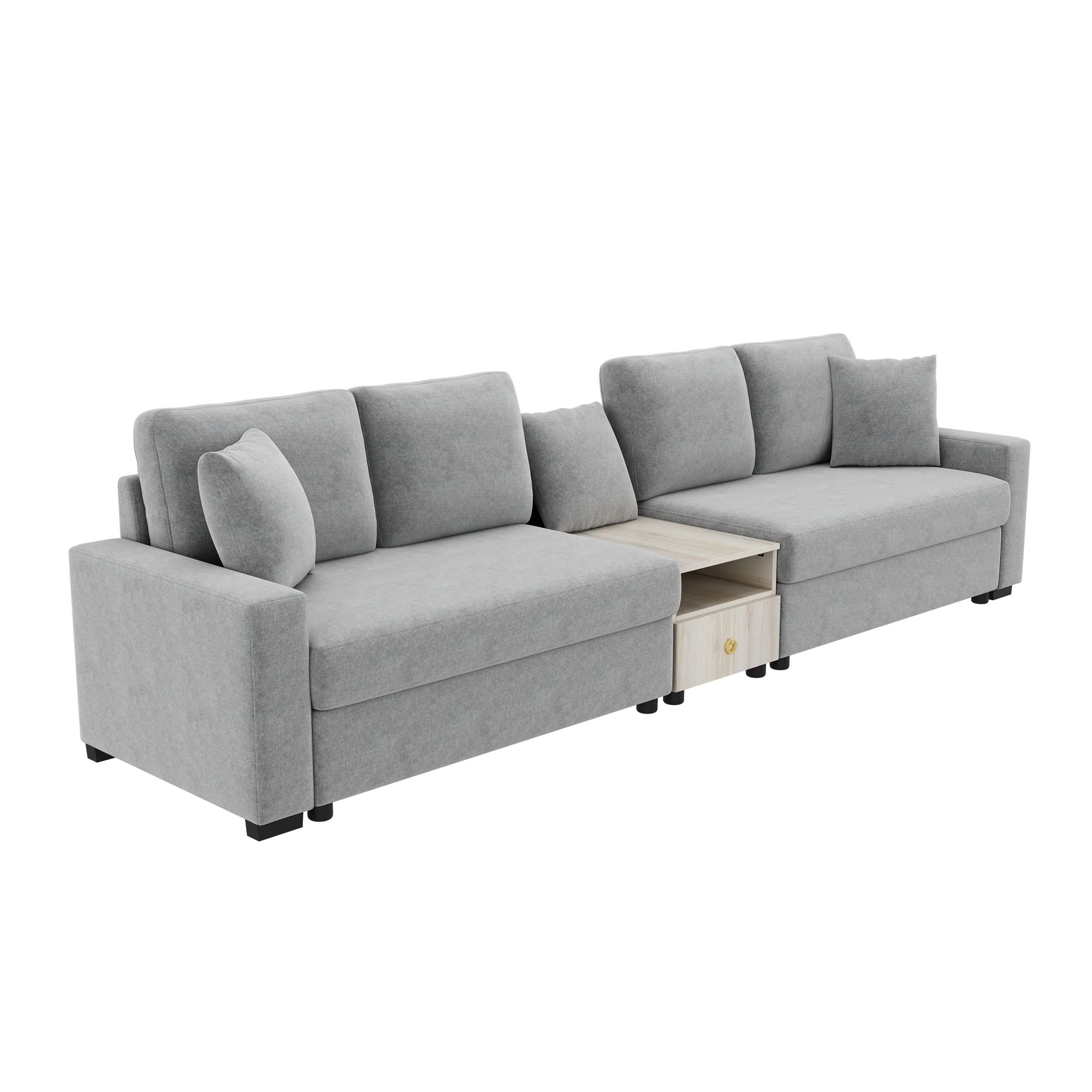 Modular Sofa Couch With Storage Armrest And Center Console - Image 72