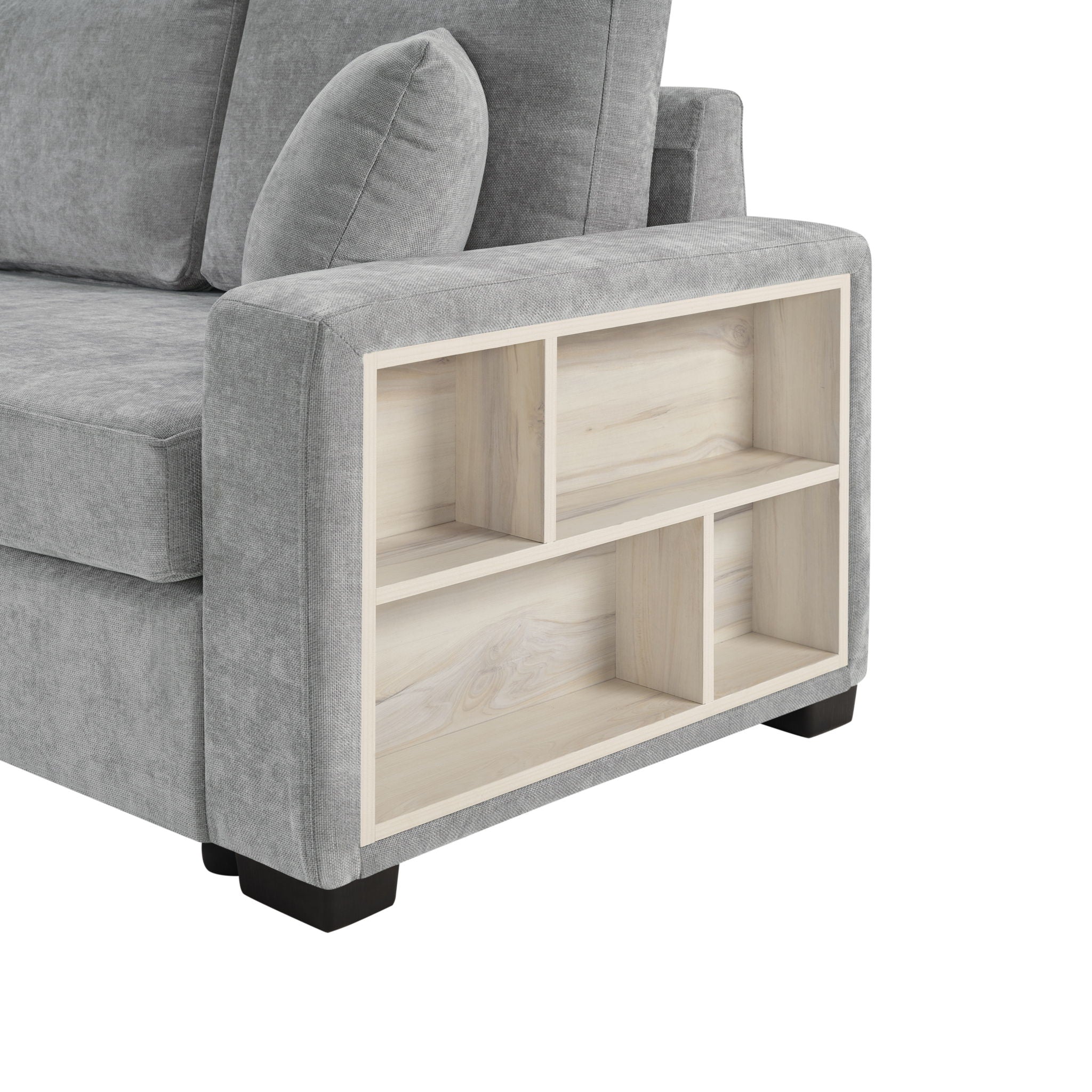 Modular Sofa Couch With Storage Armrest And Center Console - Image 78