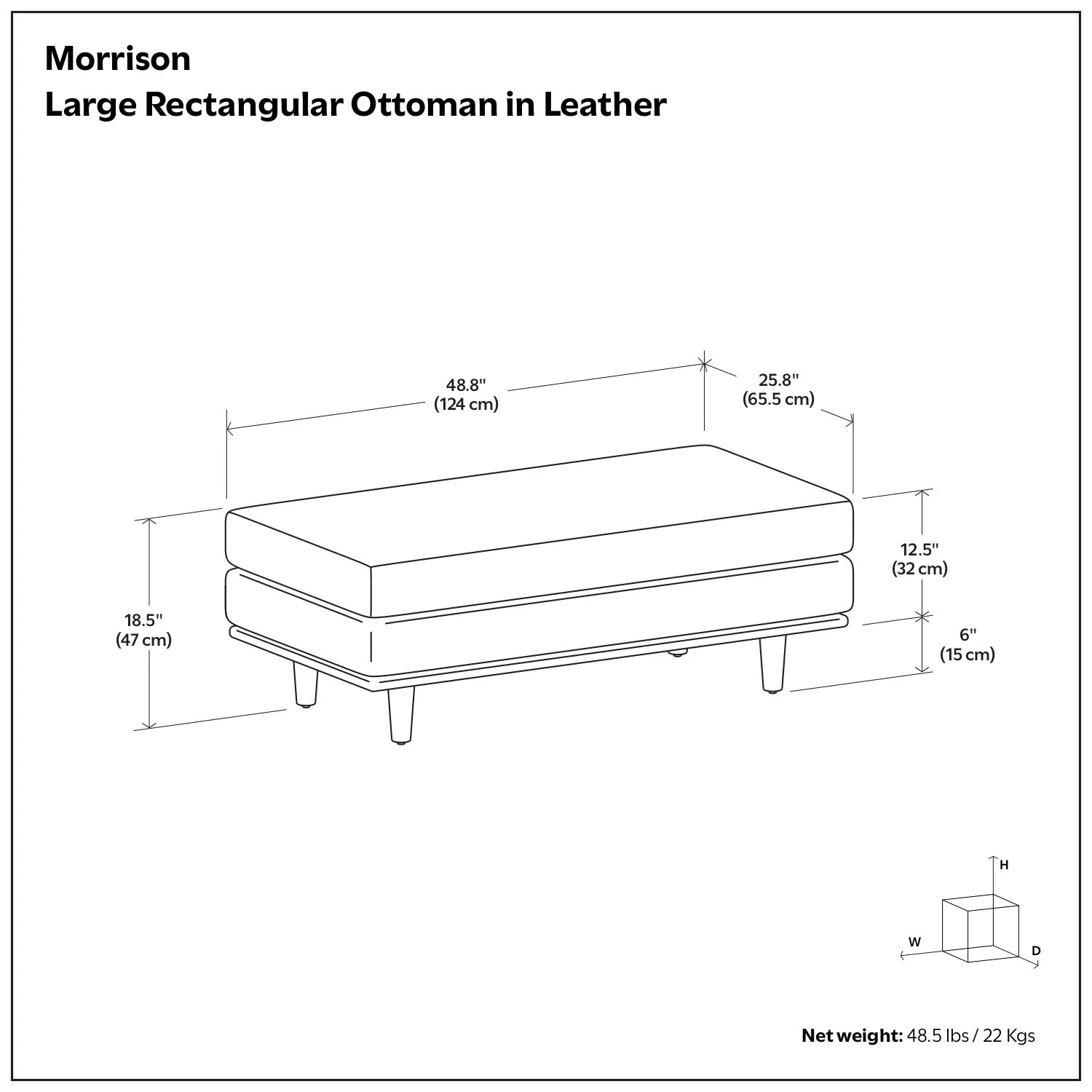 Morrison - Handcrafted Ottoman - Image 51