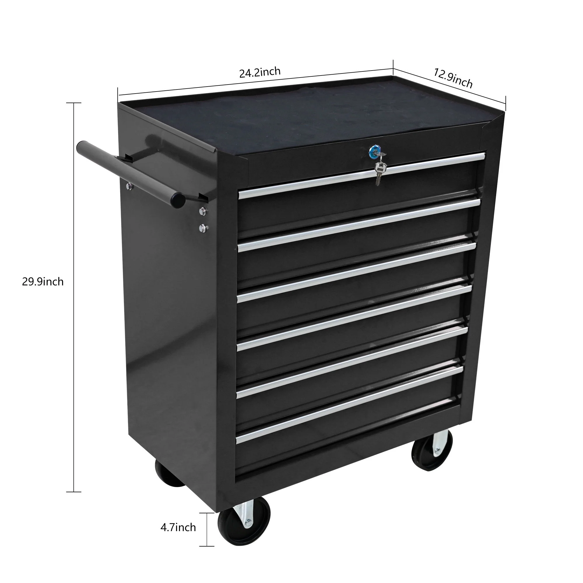 Multifunctional Tool Cart With Wheels And Drawers - Image 18
