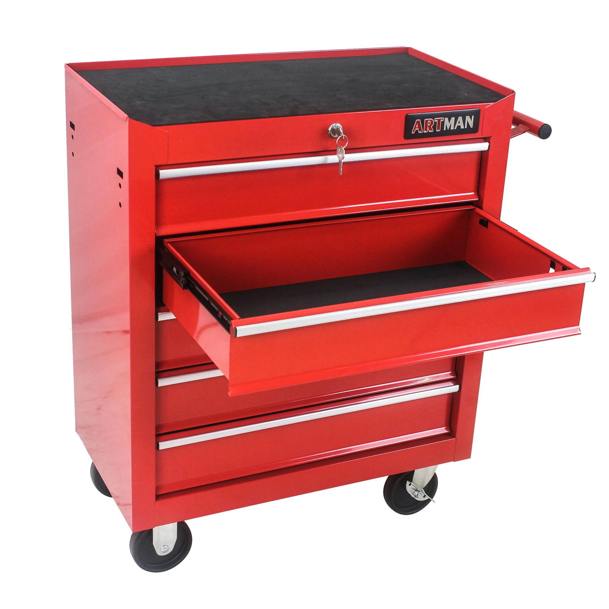 Multifunctional Tool Cart With Wheels And Drawers - Image 38