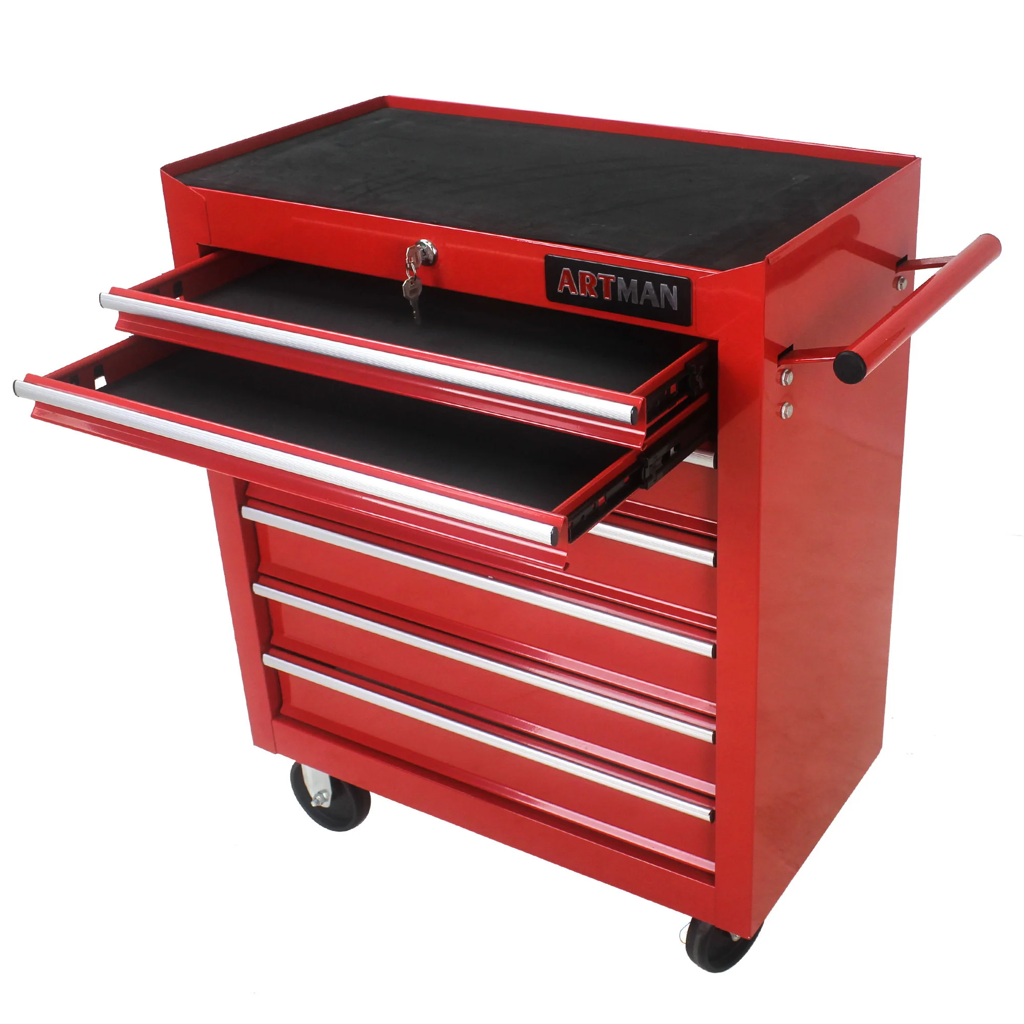 Multifunctional Tool Cart With Wheels And Drawers - Image 41
