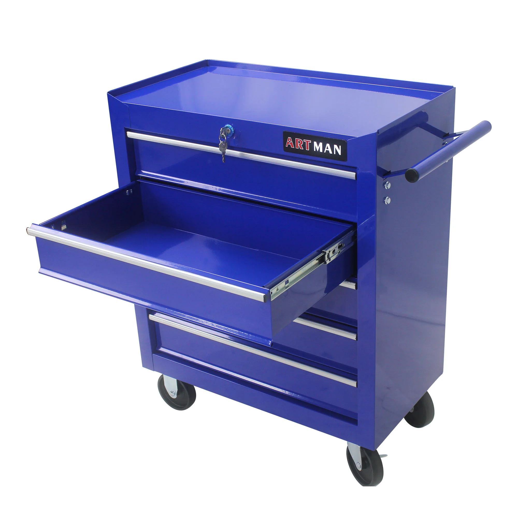 Multifunctional Tool Cart With Wheels And Drawers - Image 52