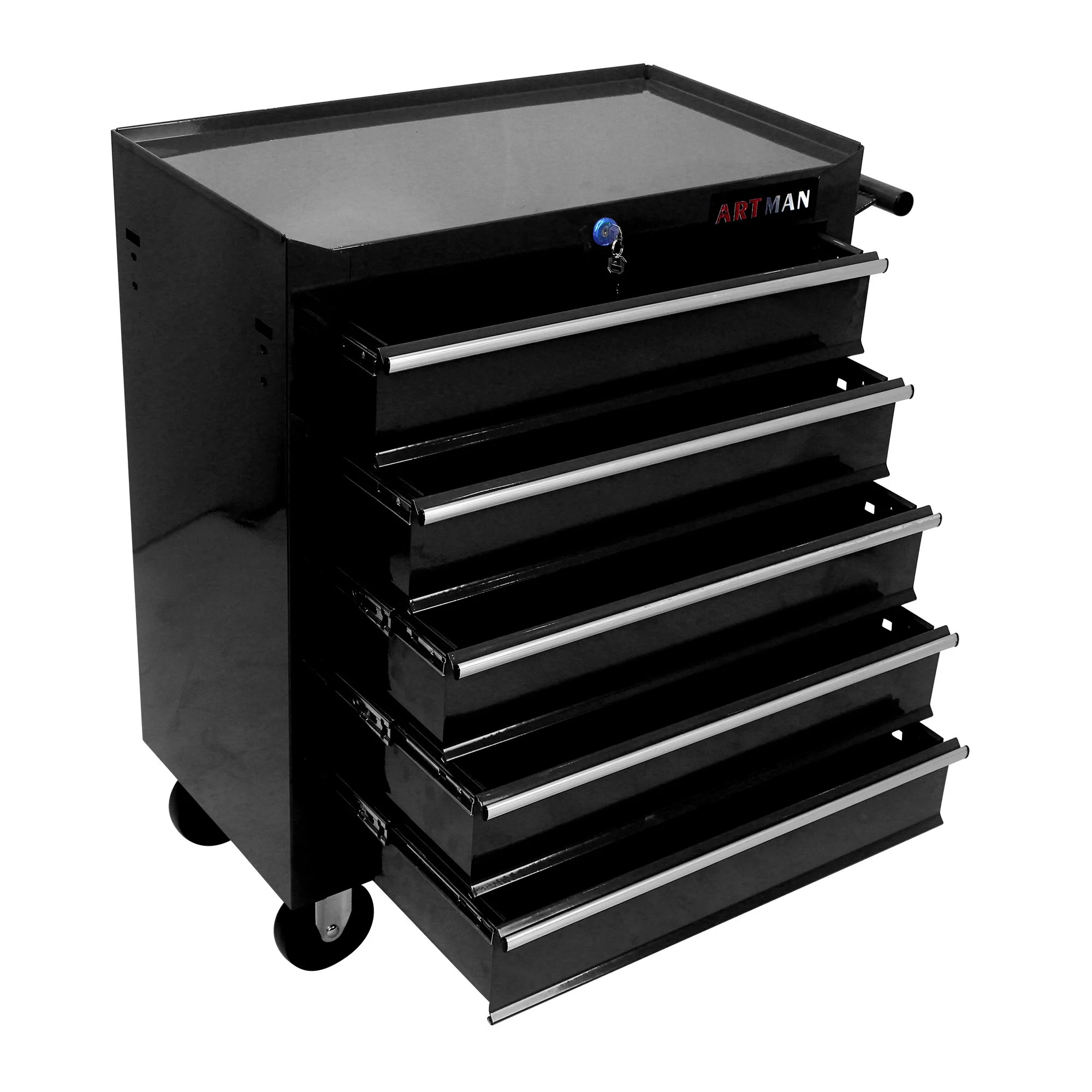 Multifunctional Tool Cart With Wheels And Drawers - Image 54