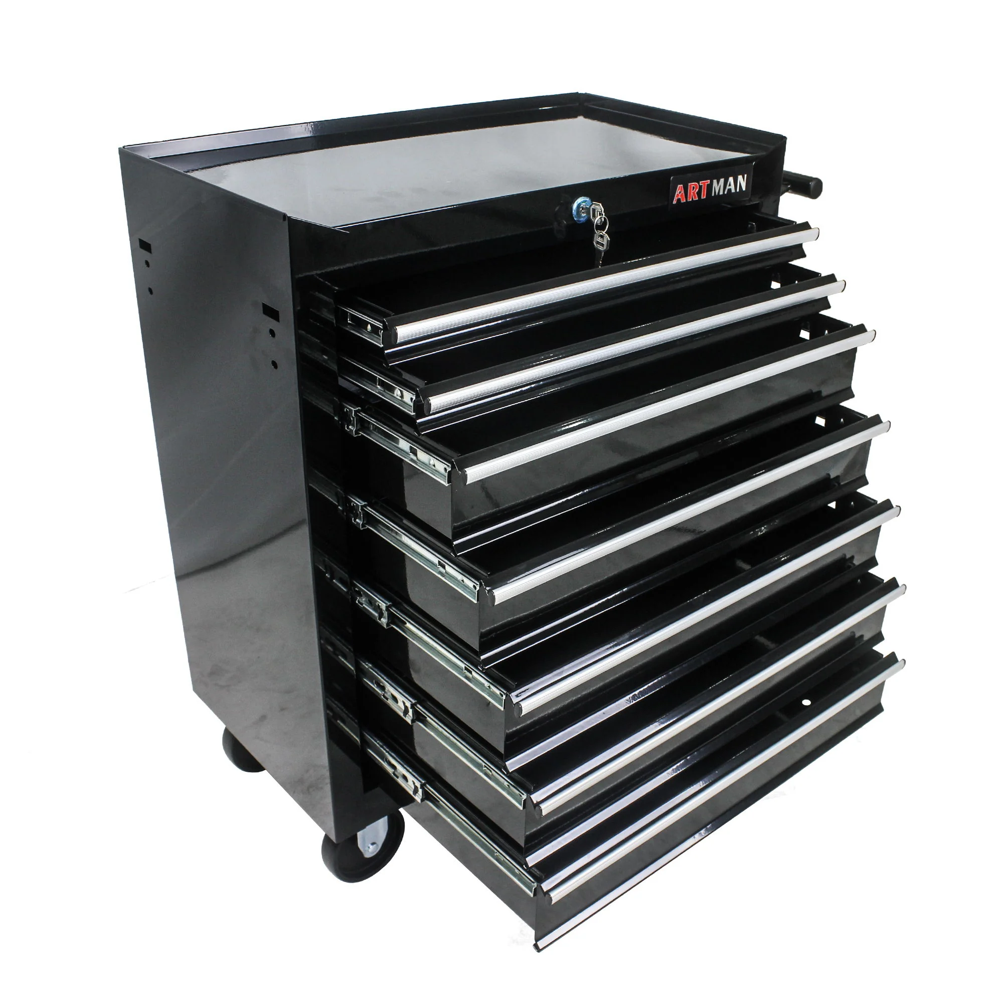 Multifunctional Tool Cart With Wheels And Drawers - Image 59