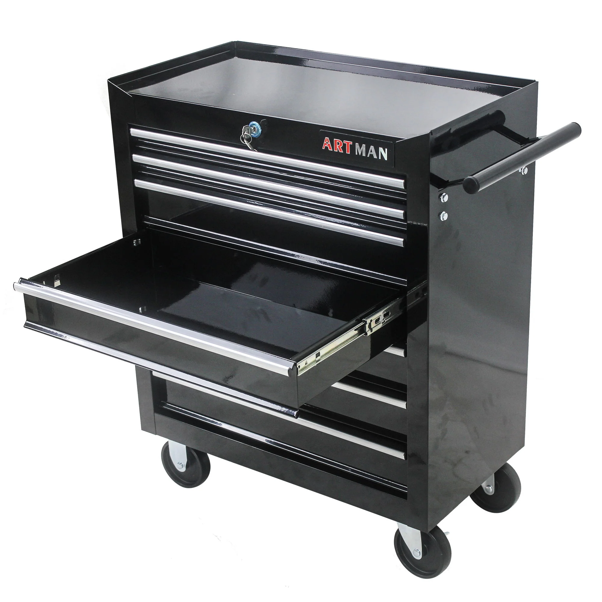Multifunctional Tool Cart With Wheels And Drawers - Image 68