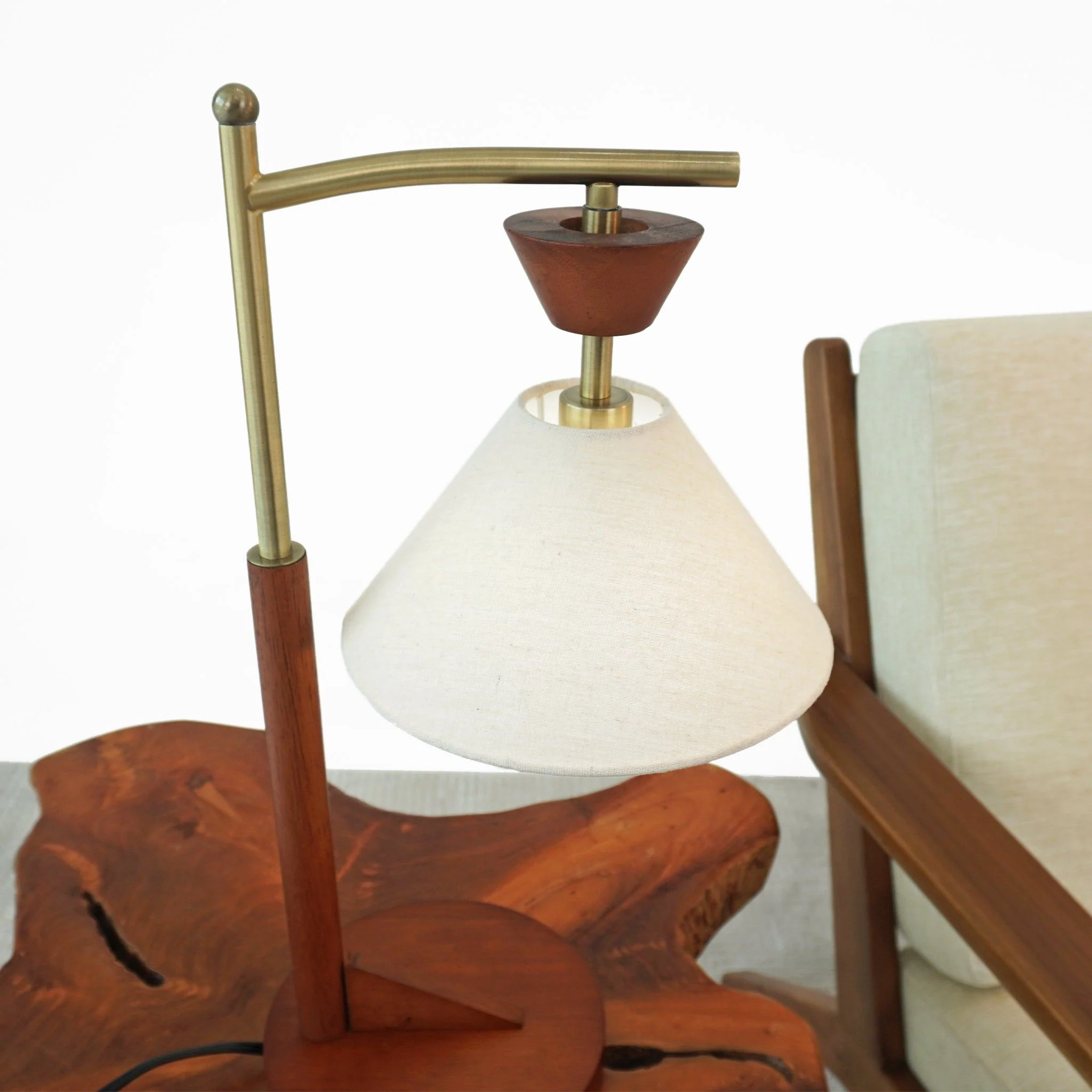 Nightstand Desk Lamp With Cone Shade For Eye Protection - Brown - Image 5