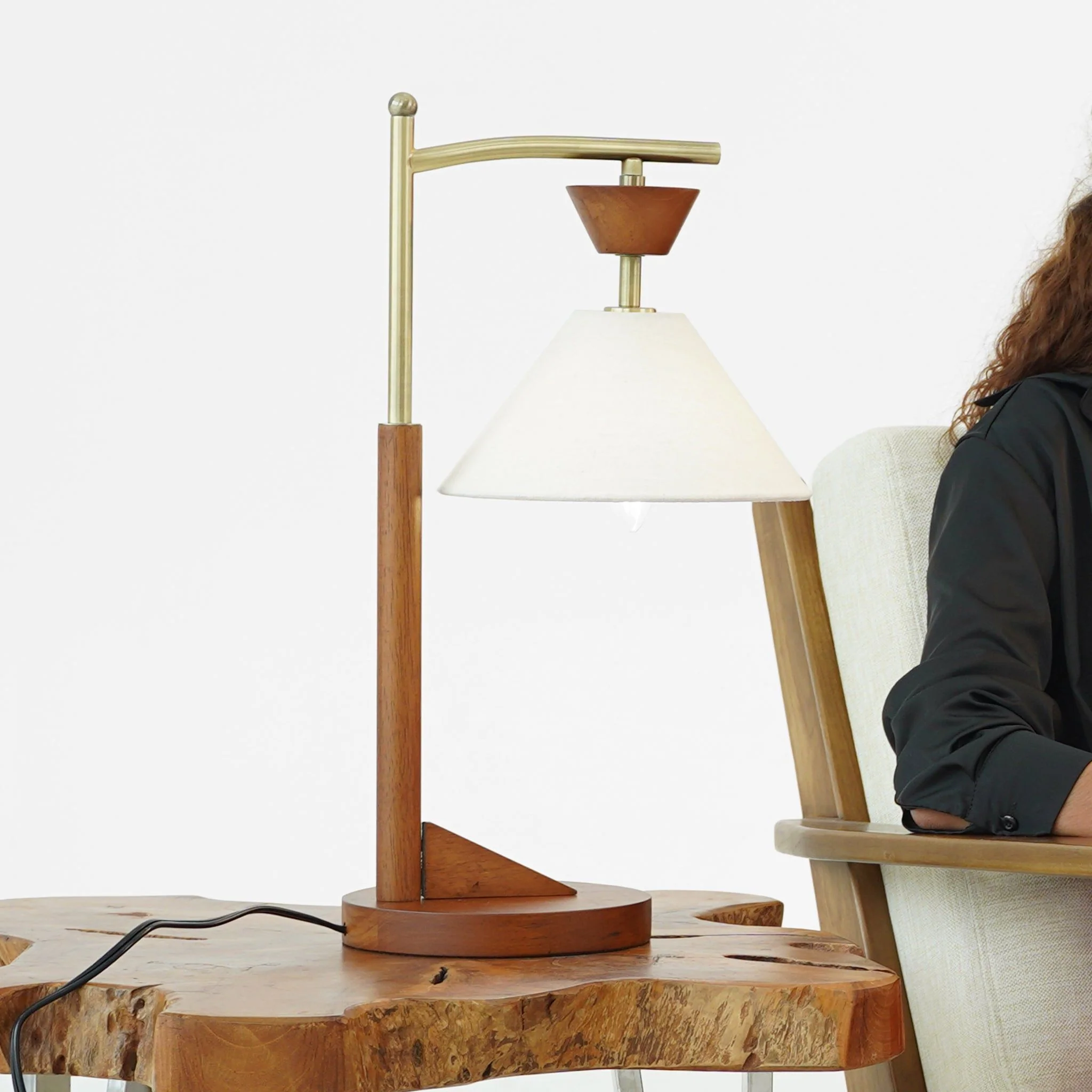 Nightstand Desk Lamp With Cone Shade For Eye Protection - Brown - Image 6